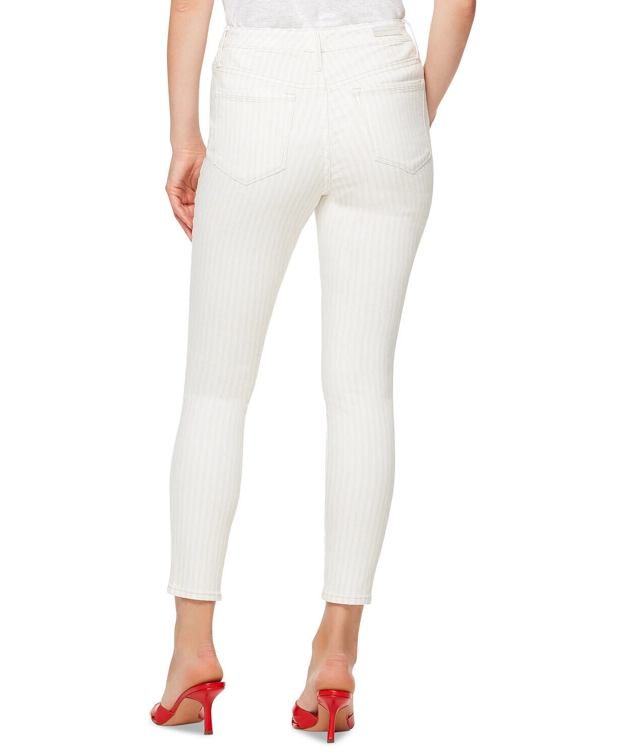 Sanctuary Womens Social Standard High-rise Skinny Jeans 27/4 Cream MSRP $89