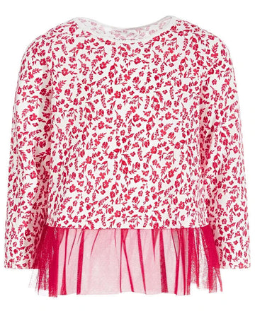 First Impressions Toddler Girls Holly-Print Tunic Red Size 3T
