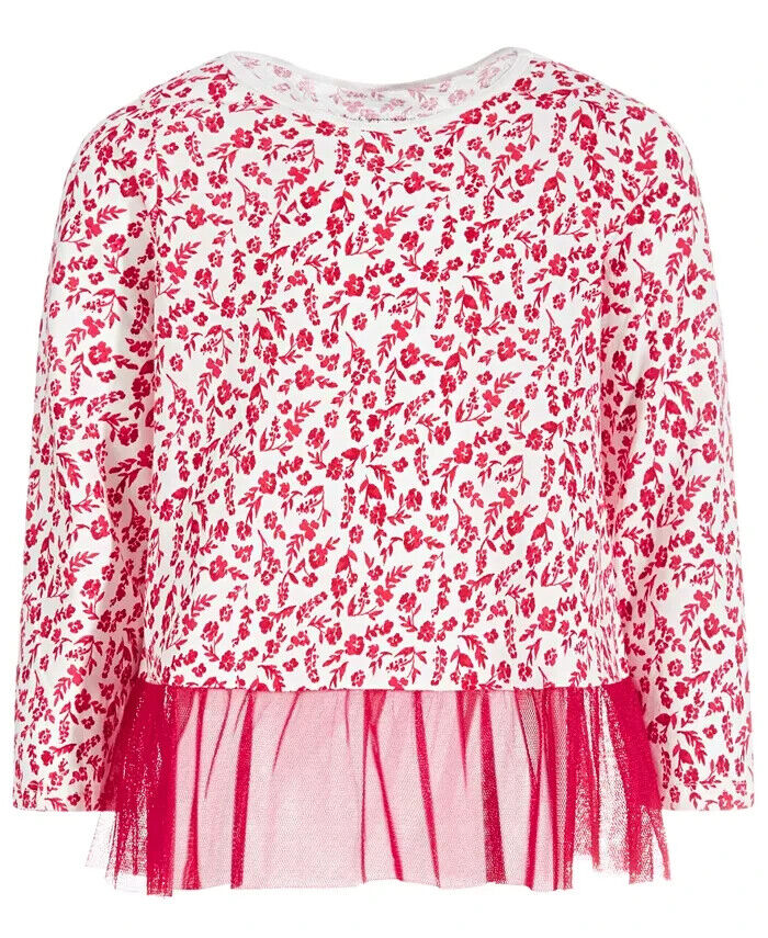 First Impressions Toddler Girls Holly-Print Tunic Red Size 6-9M