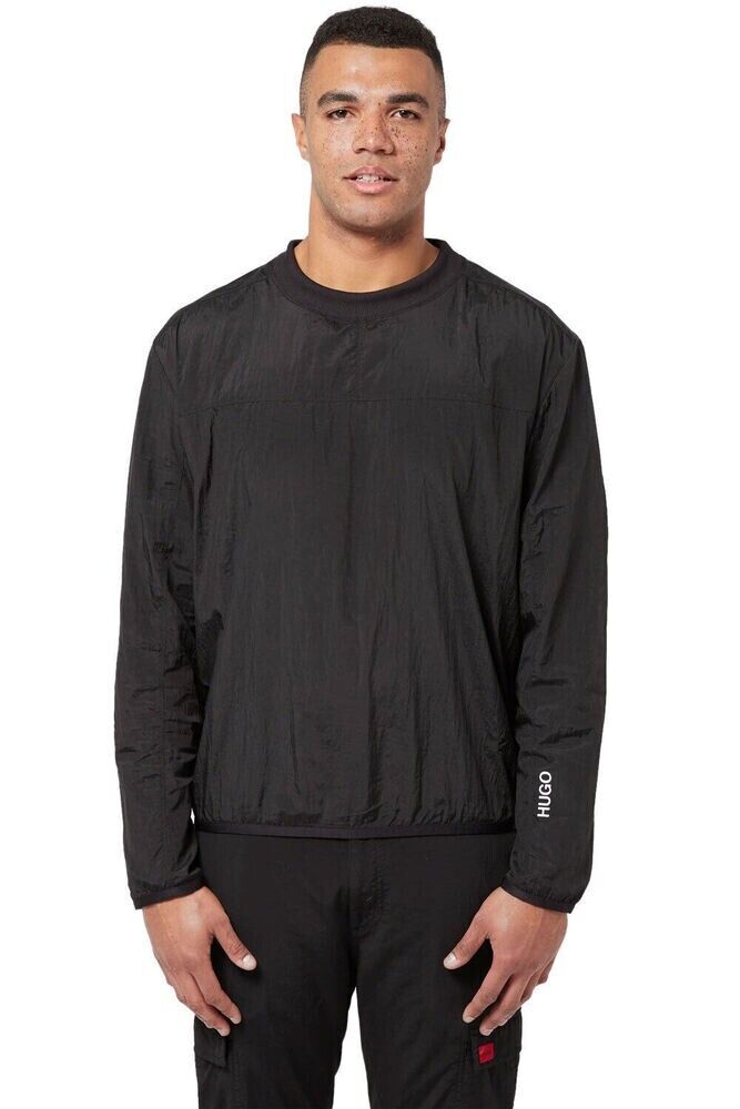 HUGO BOSS Men's Dobile Regular Fit Sweatshirt Black Size XL