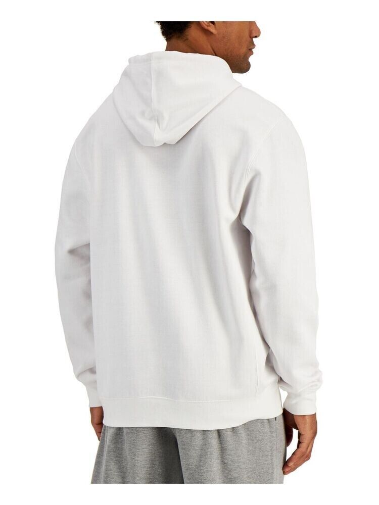 Russell Athletic Men's Santiago Logo-Print Hoodie White Size L MSRP $32
