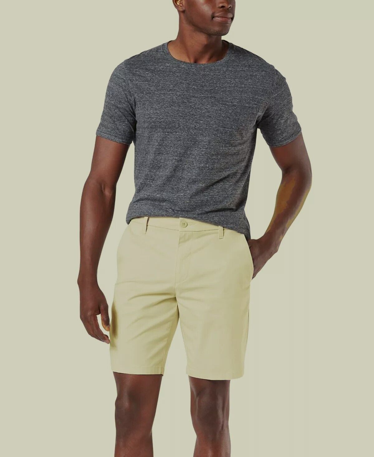 DOCKERS Men's Ultimate Supreme Flex Stretch Solid Shorts Yellow Size 38 MSRP $60