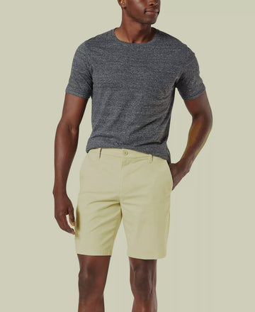 DOCKERS Men's Ultimate Supreme Flex Stretch Solid Shorts Yellow Size 38 MSRP $60