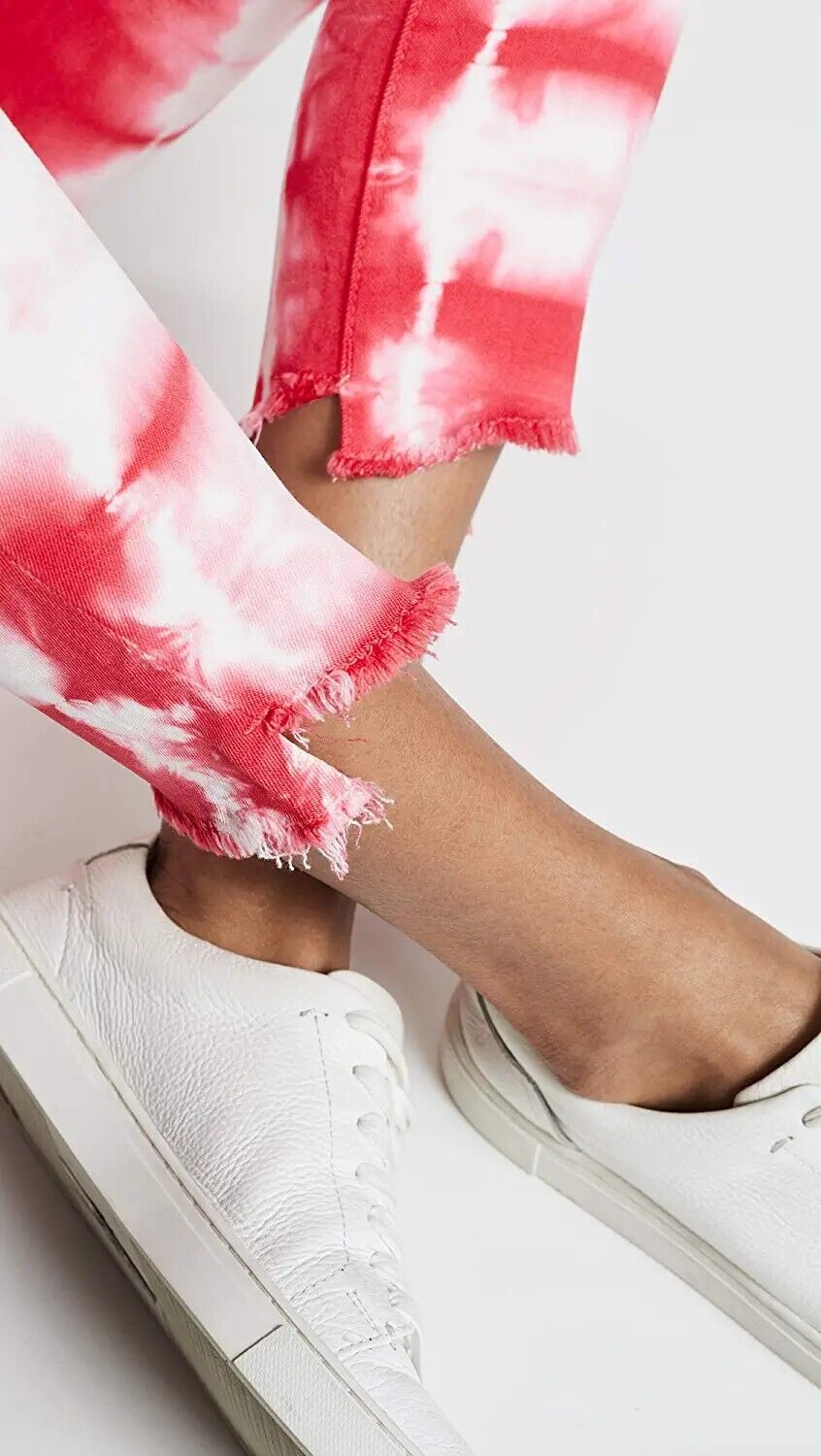 DL1961 Womens Florence Instasculpt Mid Rise Skinny Fit Cropped Jean Pink Size 29