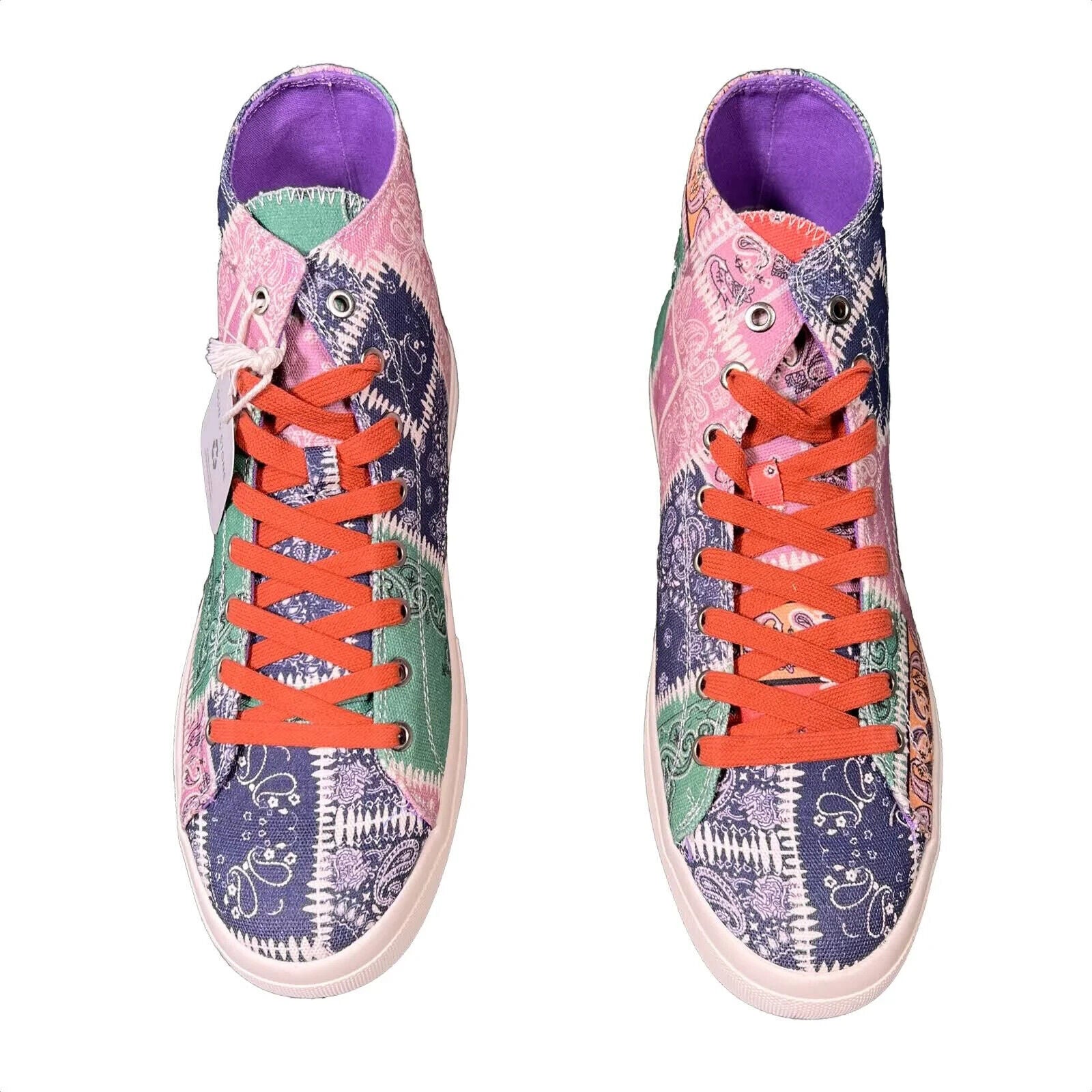 Sun + Stone Men's Mesa High-top Sneakers Multi-Colored Pink Green Blue - 11M