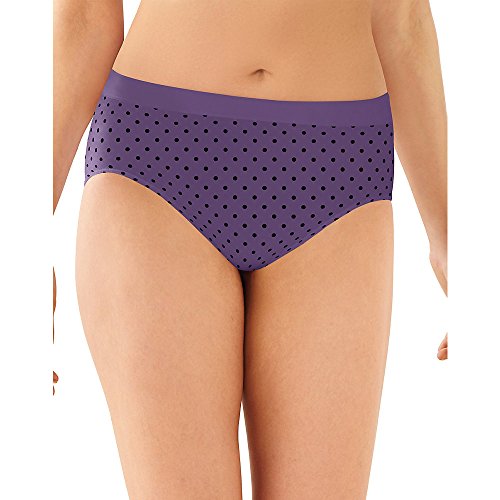 Bali One Smooth U Hi-Cut Brief, 6, Vista Black Dot