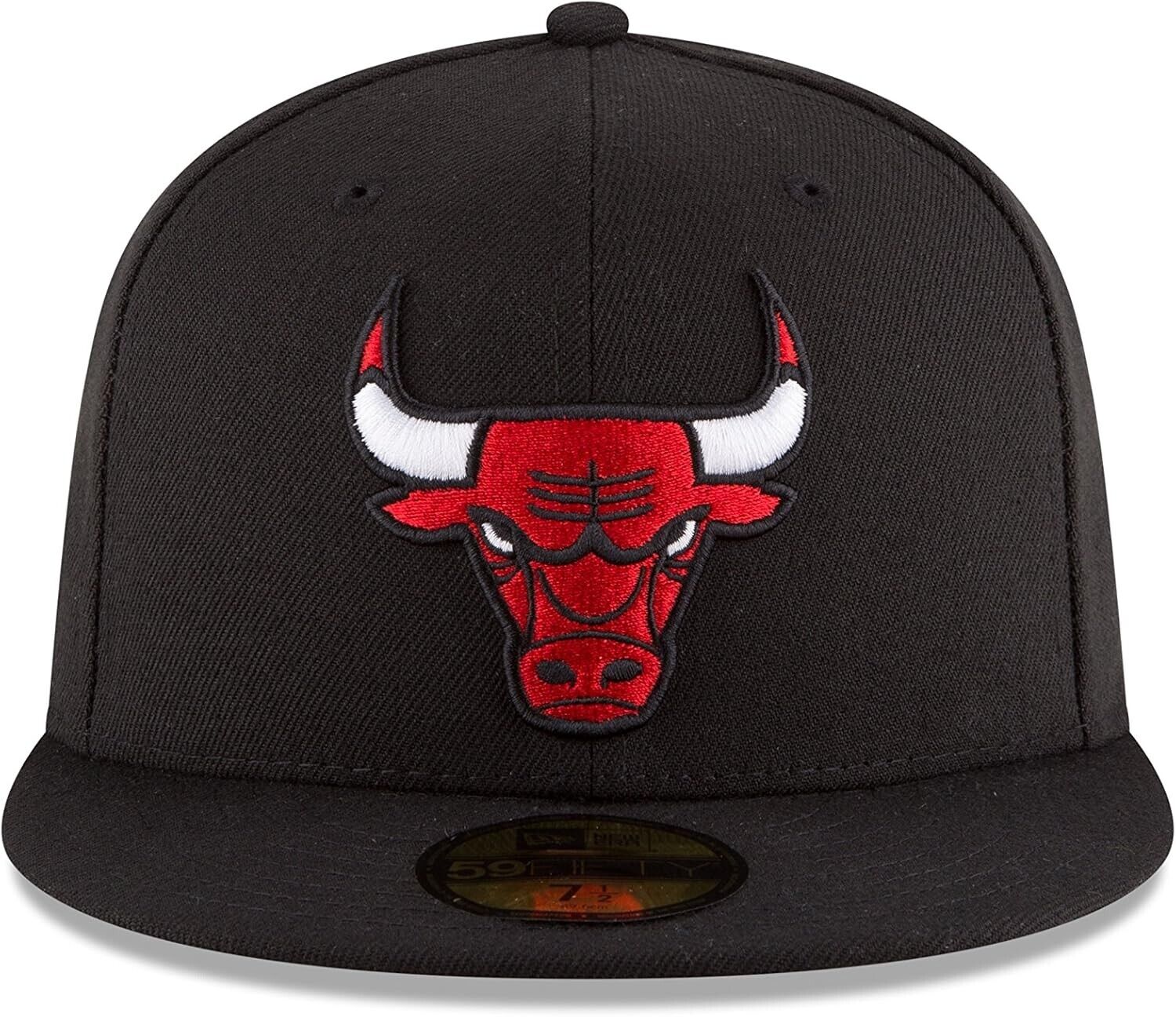 New Era NBA Men's Official 59FIFTY Fitted Cap Black Size 7 3/8 MSRP $45