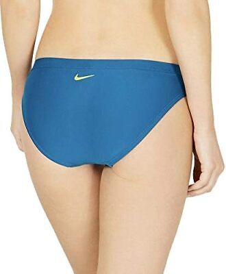 Nike Women's Hipster Bikini Bottoms Small Green Abyss Blue Size S