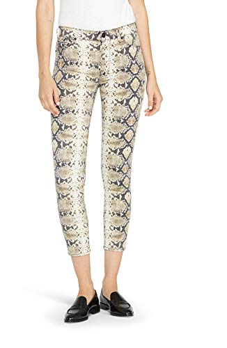 HUDSON Women's Barbara High Rise, Super Skinny Ankle Jean, Beige Python, Size 27