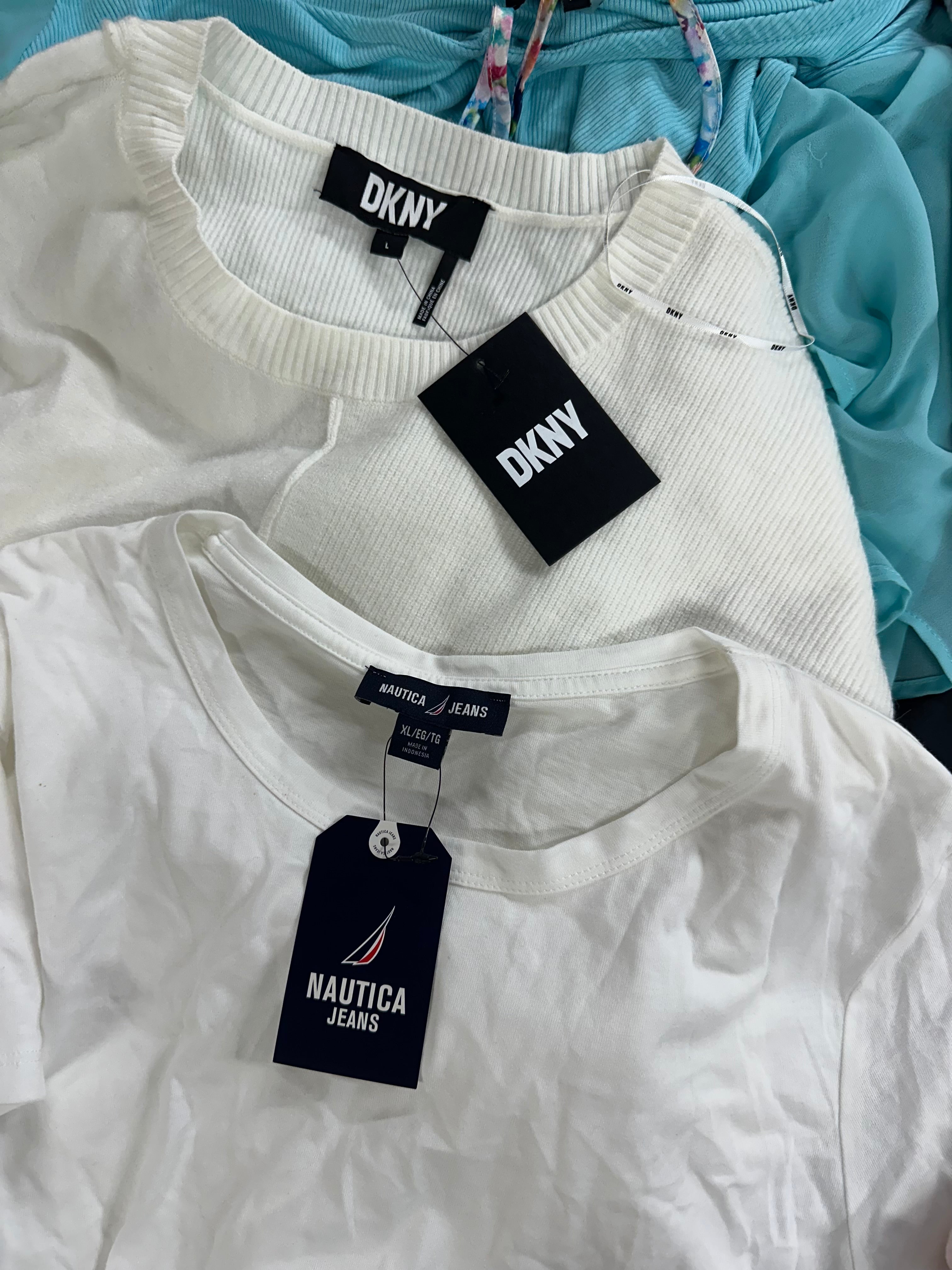 Women's Clothing Tops and Others Wholesale Lot, LAUREN RALPH LAUREN, NAUTICA, CALVIN KLEIN, JONES NEW YORK, ROUDELAIN and more, 17 items, Shelf Pulls, MSRP $1,023