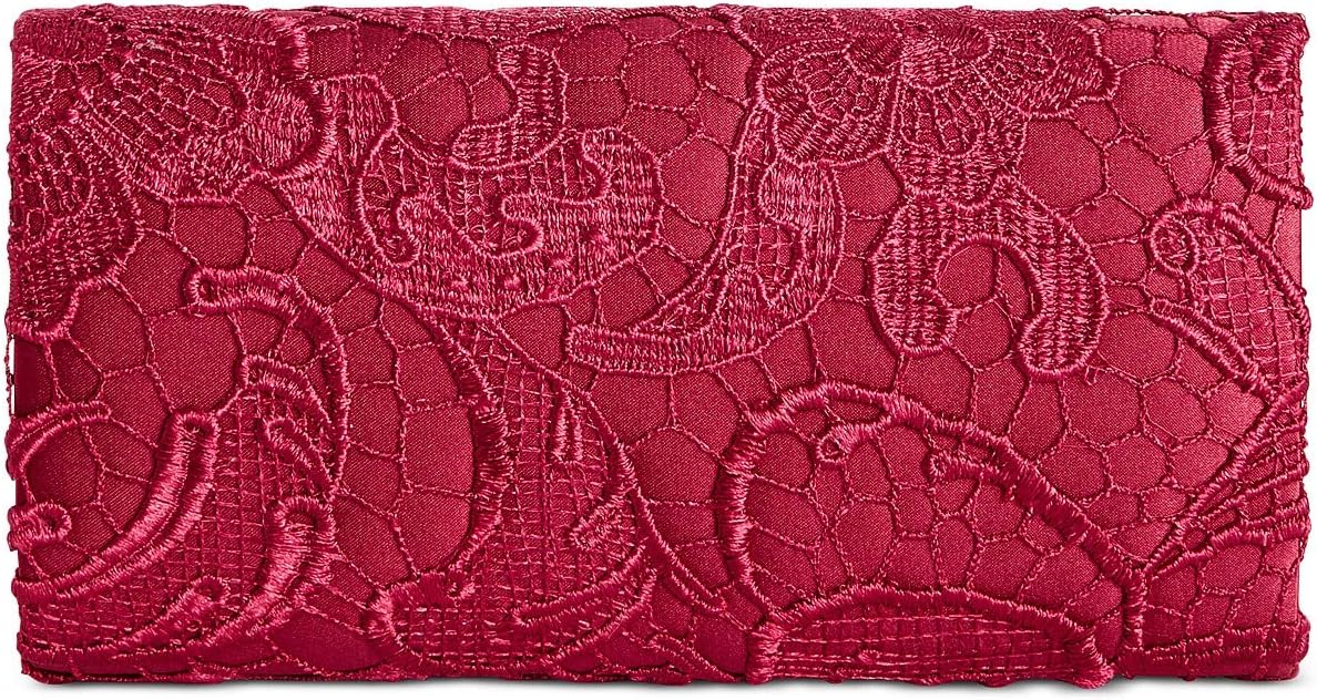 Giani Bernini Red Wine Lace Clutch