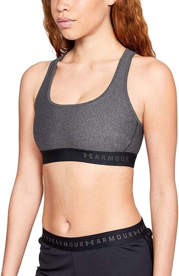 Under Armour Women's Threadborne Heathered Sports Bra Gray Size XS MSRP $35