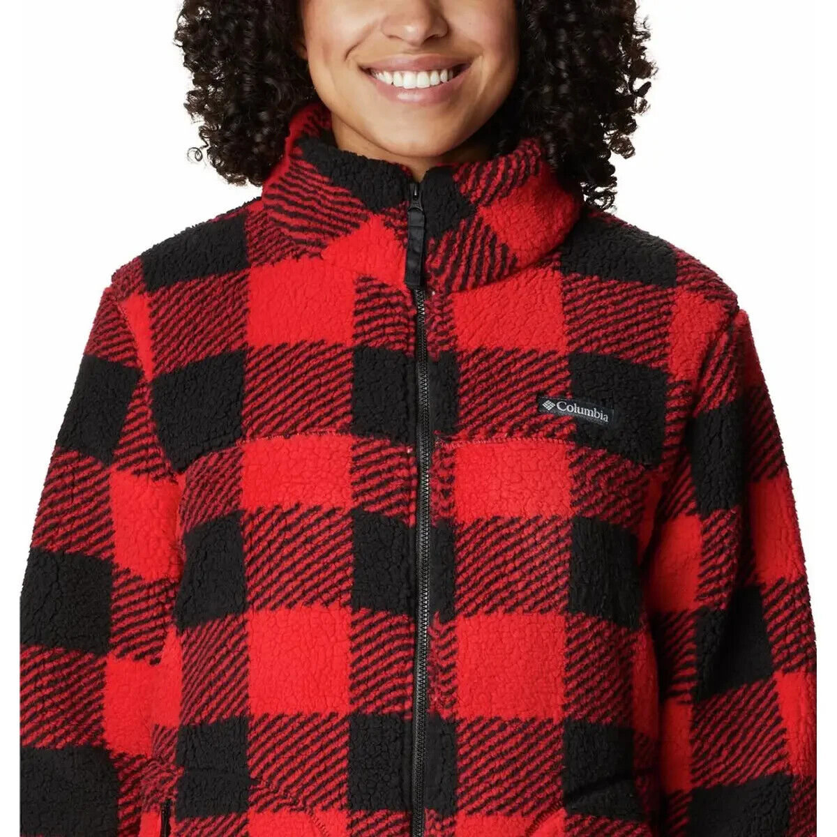 Columbia Women's West Bend Full Zip Fleece Jacket Plus Size 2X Red MSRP $110