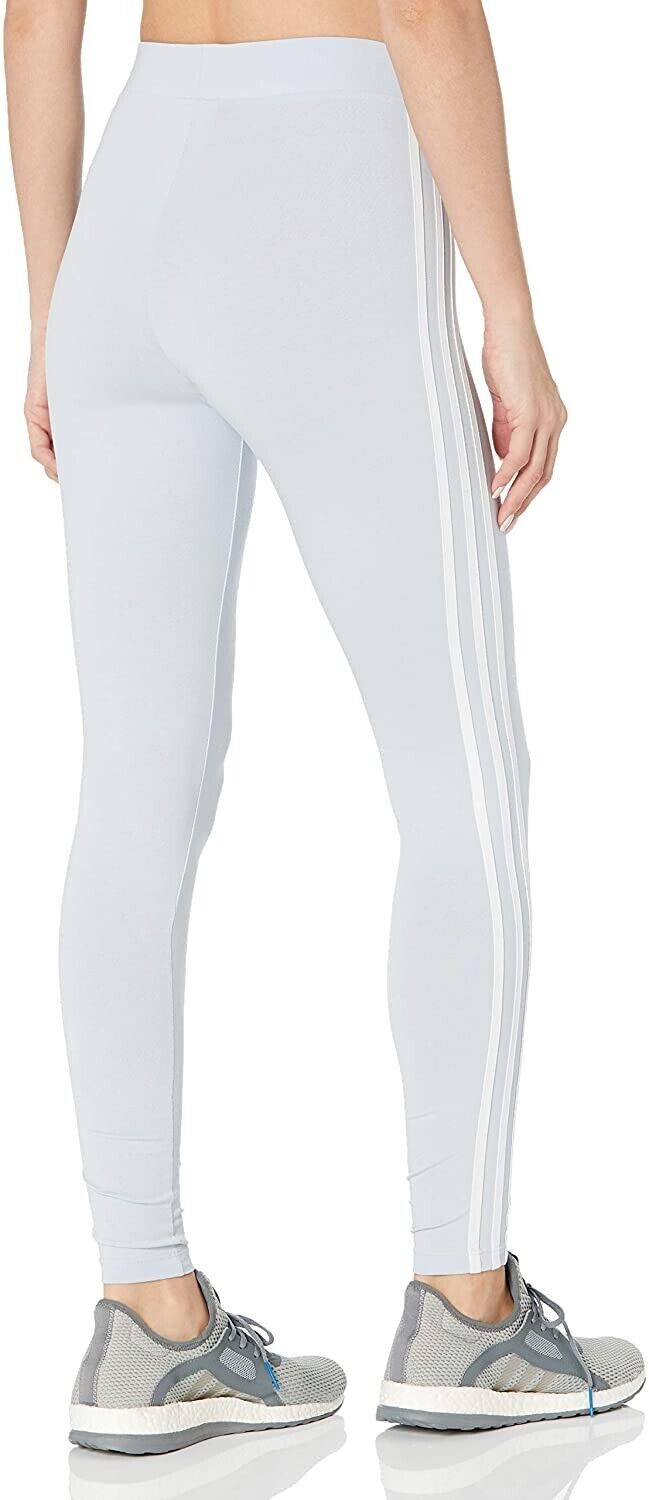 adidas Originals Women's 3-Stripes Leggings Halo Blue Size XL MSRP $40