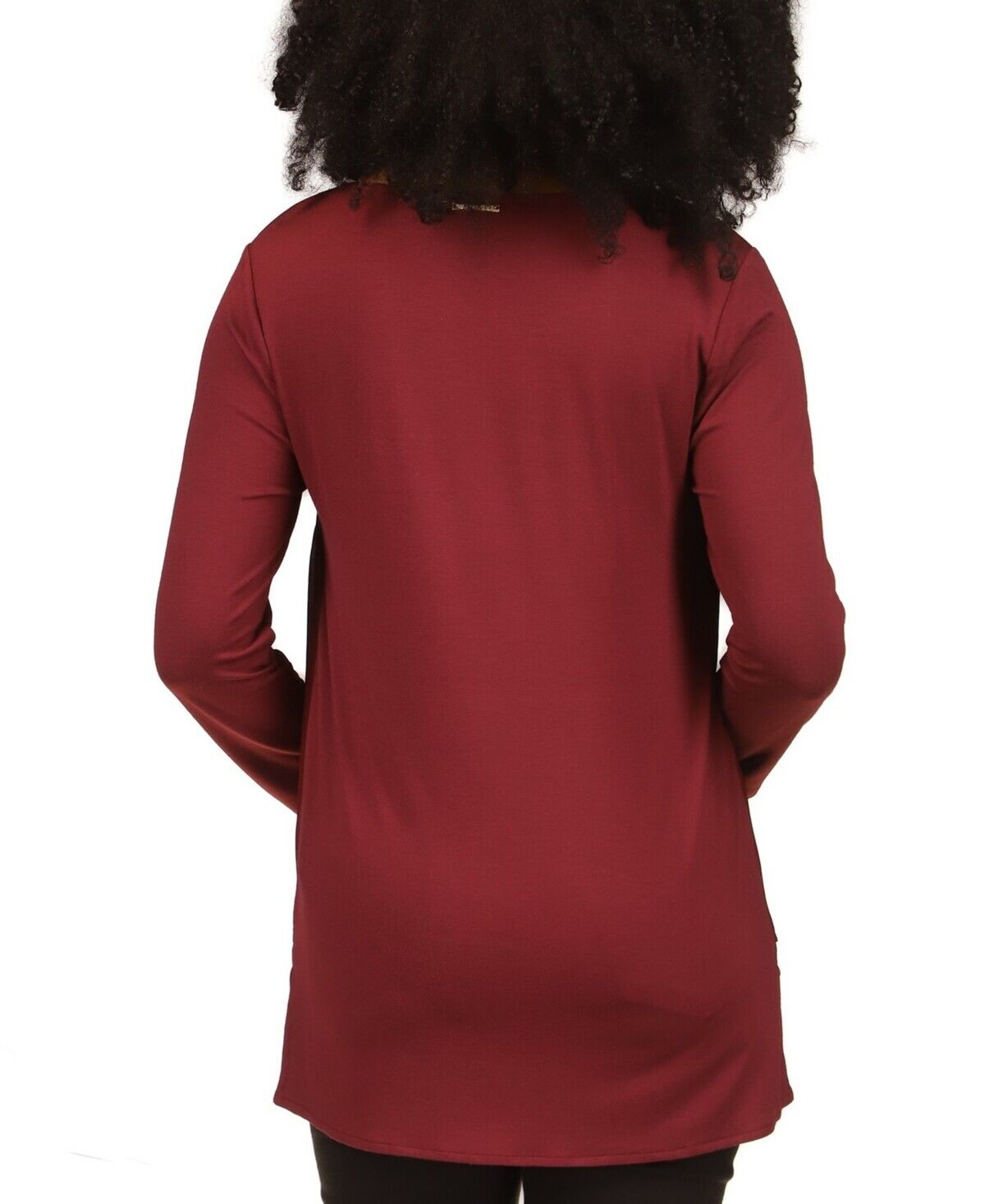 Michael Michael Kors Women's Layered-Look Tunic Top Merlot Red Size XS MSRP $68