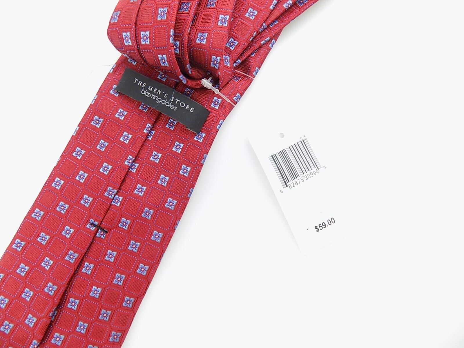 The Men's Store at Bloomingdale's Red Silk Classic Tie MSRP $59
