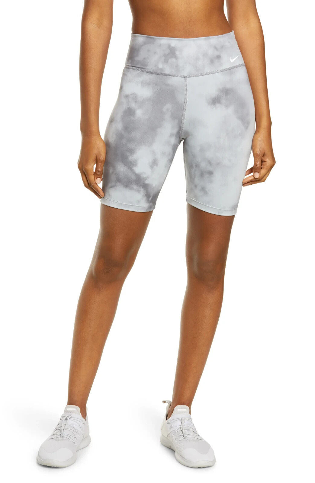 Nike One Women's Sky-Dyed Active Shorts Gray Size L MSRP $45