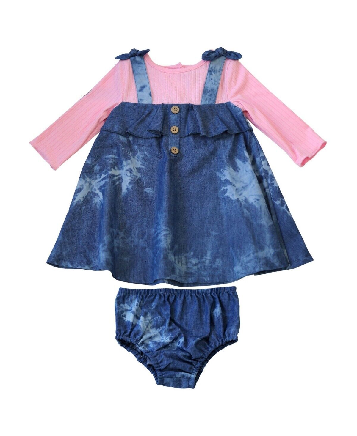 Blueberi Boulevard Baby Girls Blue Pink Set18M MSRP $50