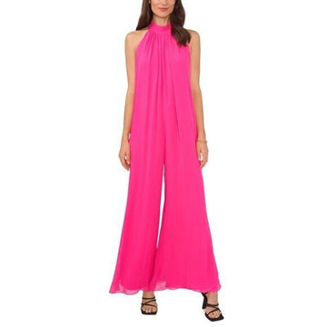 VINCE CAMUTO Halter Wide Leg Jumpsuit Pink Size XS MSRP $99
