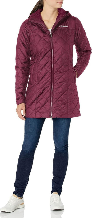 Columbia Women's Copper Crest Long Jacket burgundy Red Size M