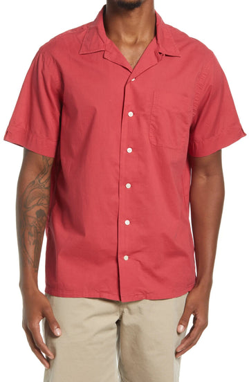 Polo Ralph Lauren Mens Red Short Sleeve Classic Fit Button Down Size M MSRP $99