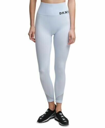 DKNY Sport High-Waist Seamless 7/8 Length Leggings Blue Size M MSRP $49