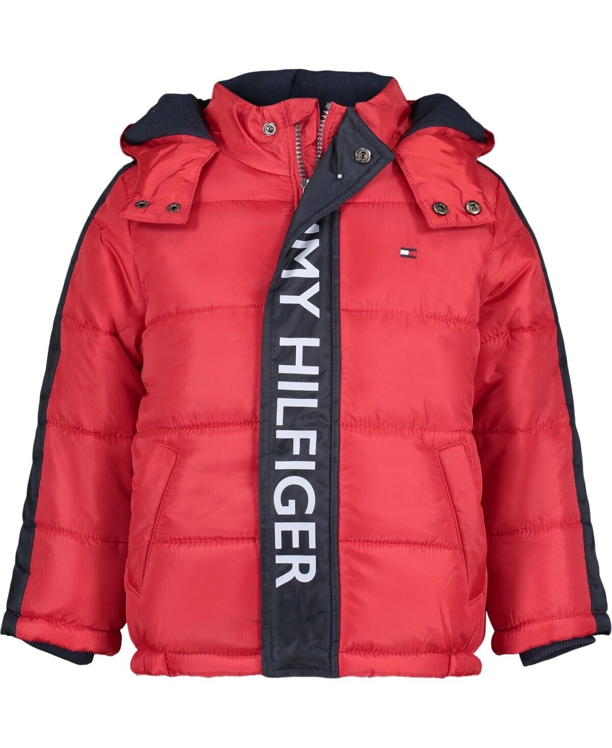 Tommy Hilfiger Baby Boys Graphic Puffer Jacket Red Size 12M MSRP $90