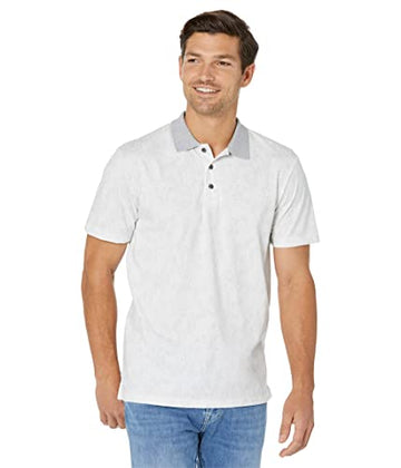 Calvin Klein Short Sleeve Smooth Cotton Polo Shirt Brilliant White Size S