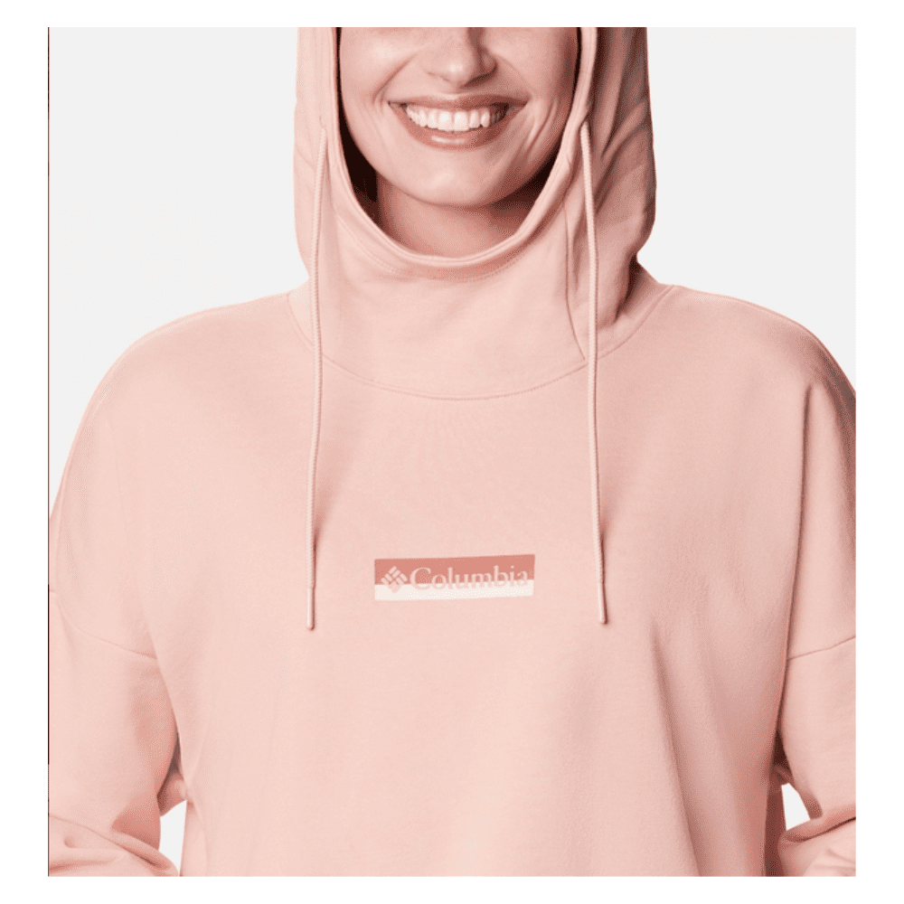 Columbia Women's French Terry Hooded Sweatshirt pink Size S