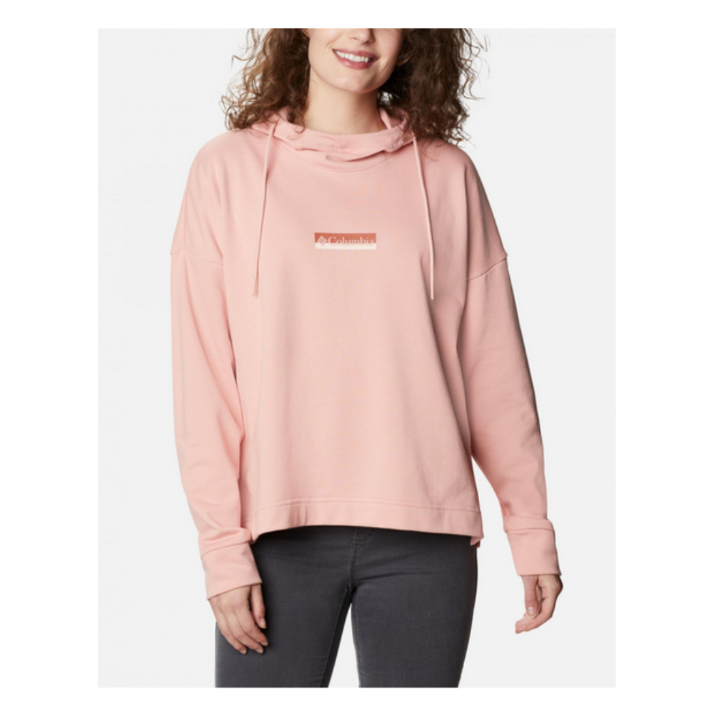 Columbia Women's French Terry Hooded Sweatshirt pink Size S