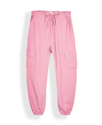 Epic Threads Big Girls Solid Cargo Jogger Foxglove Size XL Pink