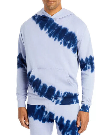 Original Paperbacks Mens Los Feliz Striped Tie Dye Hoodie purple Blue Size M
