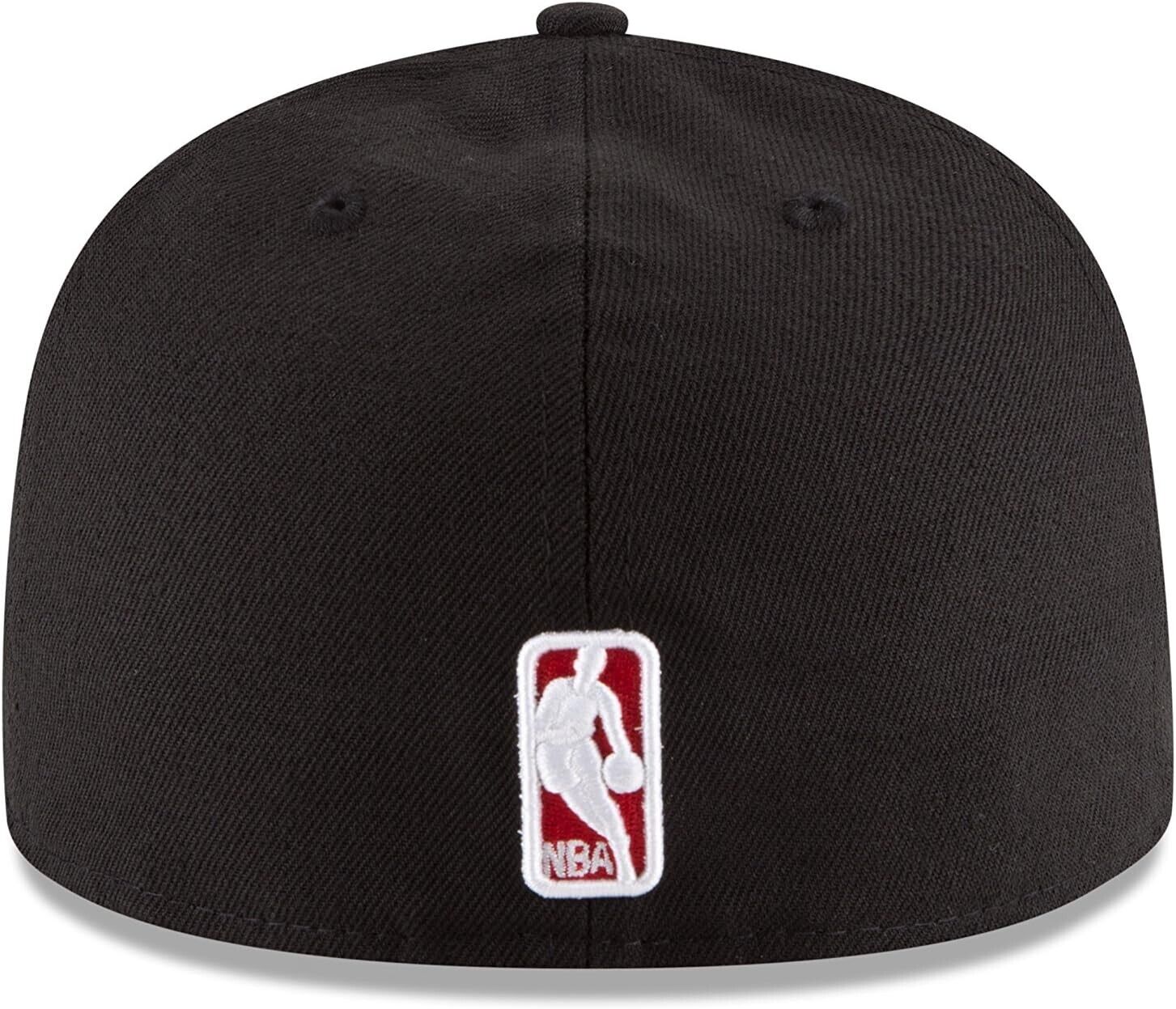 New Era NBA Men's Official 59FIFTY Fitted Cap Black Size 7 3/8 MSRP $45