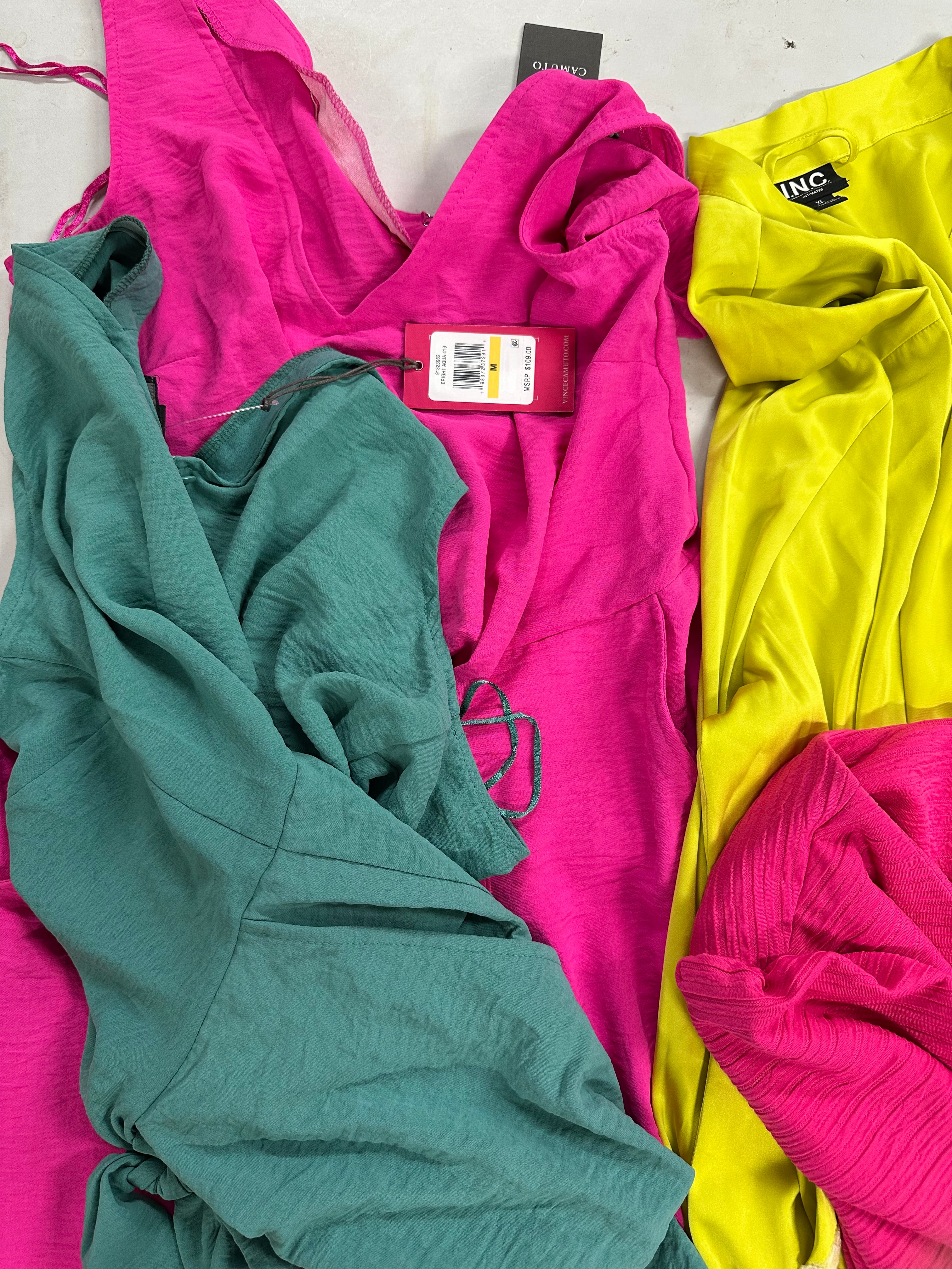 Women's Clothing Assorted Wholesale Lot, DONNA KARAN, POLO RALPH LAUREN, VINCE CAMUTO, NY COLLECTION and more, 10 items, Shelf Pulls, MSRP $870