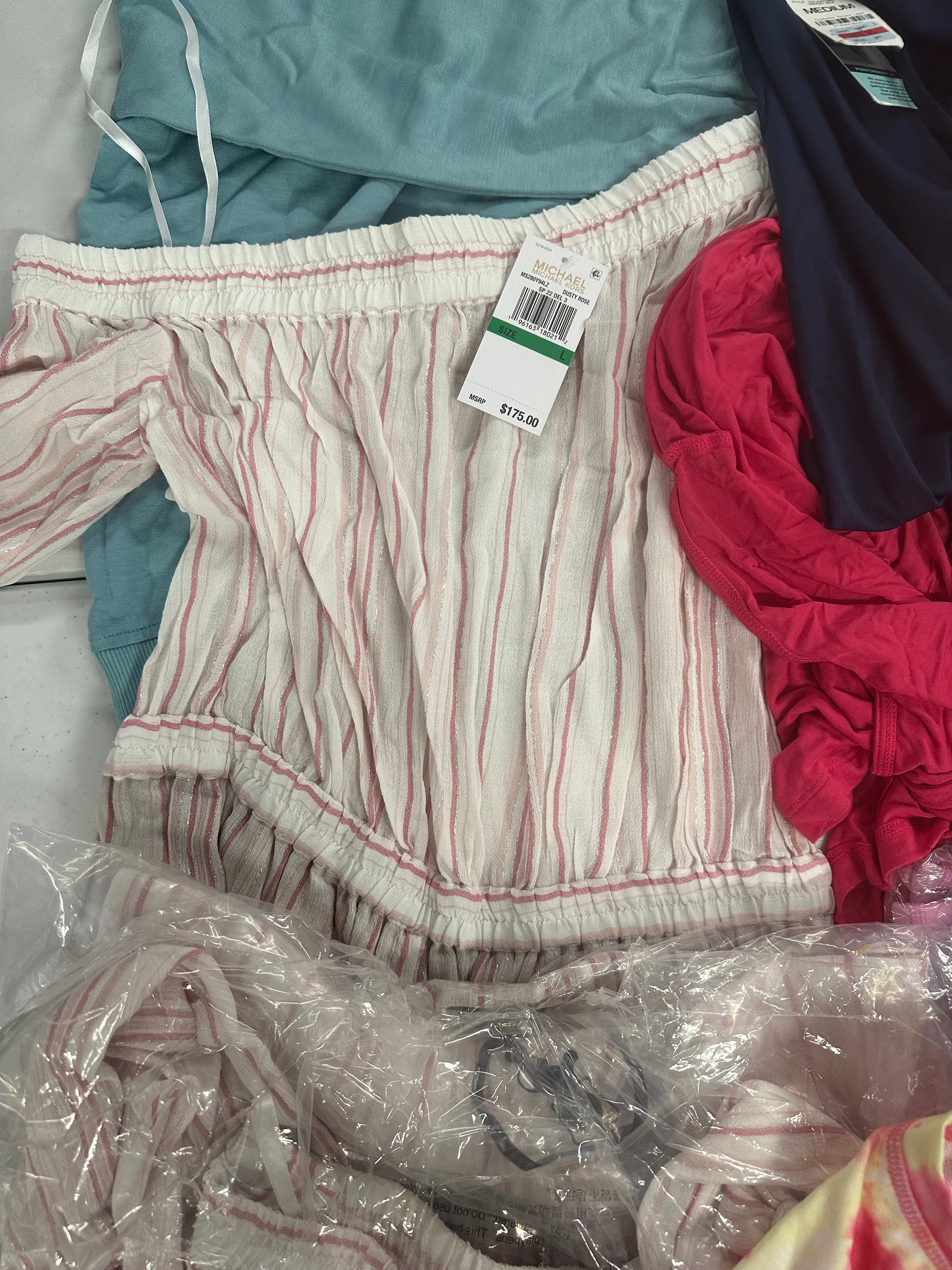 Women's Clothing Assorted Wholesale Lot POLO RALPH LAUREN, MICHAEL KORS, THREE DOTS, IDEOLOGY, Assorted Wholesale Lot, 14 items, Shelf Pulls, MSRP $870