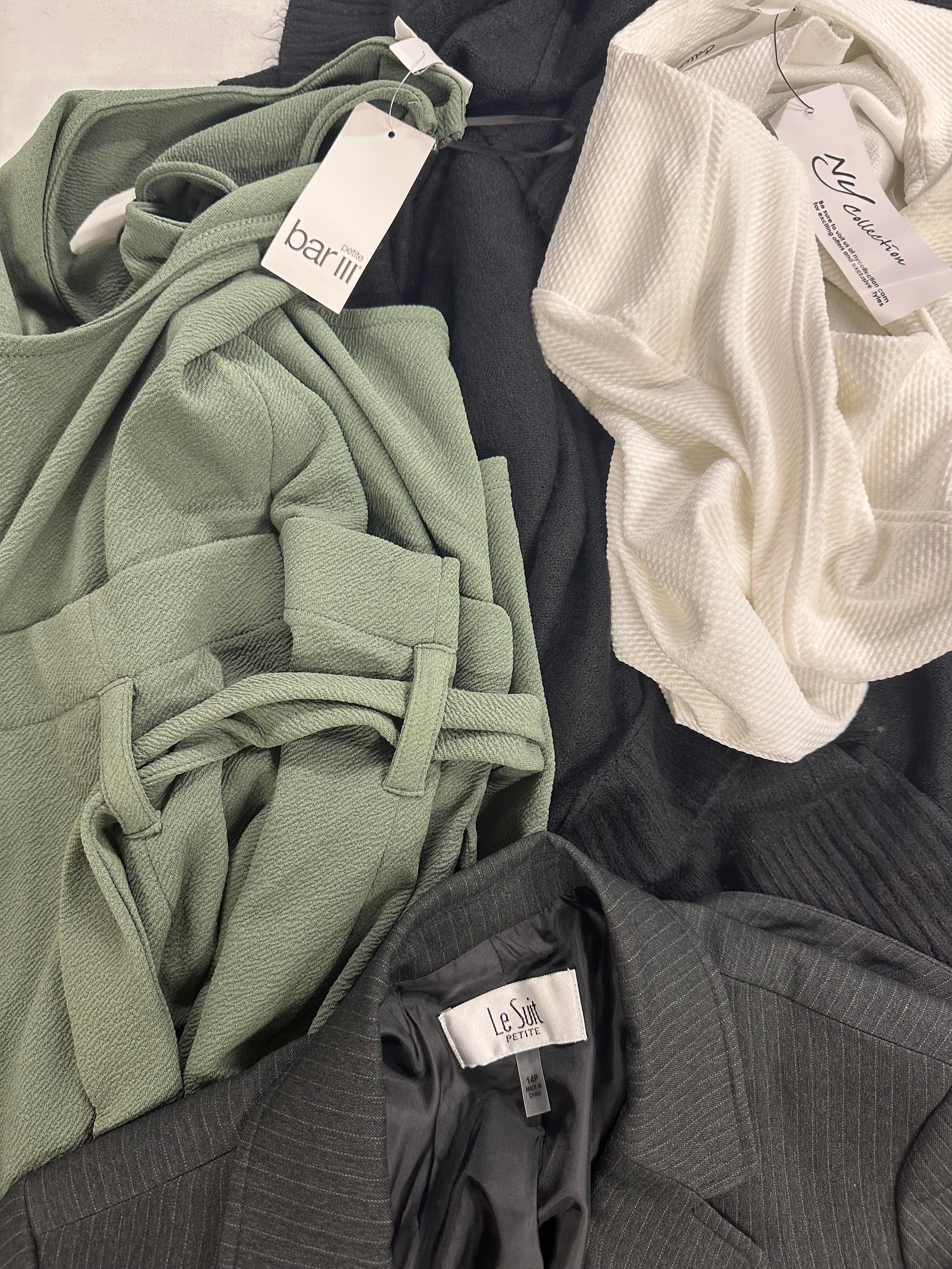 Women's Clothing Suits & Others Wholesale Lot, LE SUIT, VINCE CAMUTO, NY COLLECTION and more, 6 items, Shelf Pulls, MSRP $756