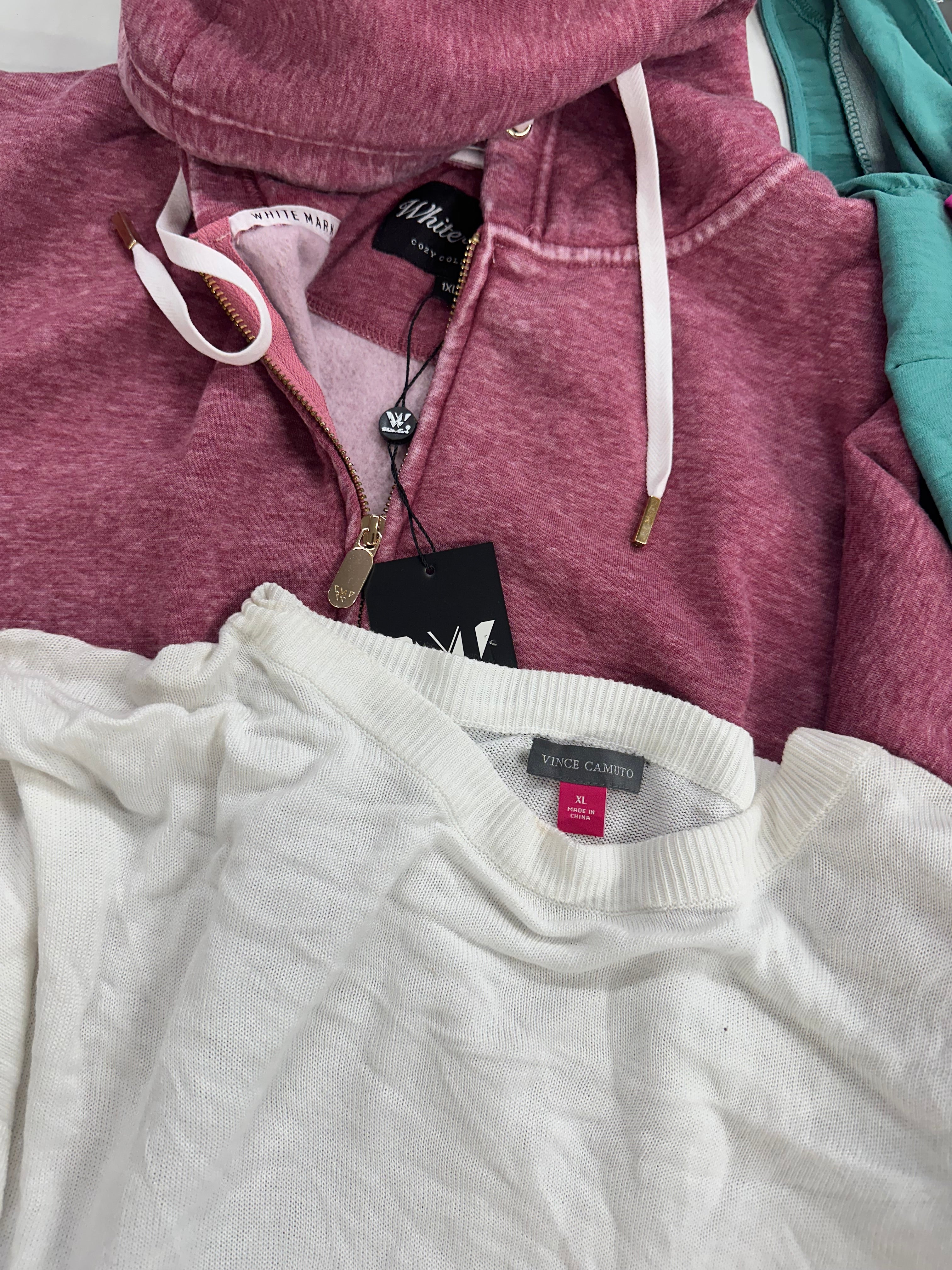 Women's Clothing Assorted Wholesale Lot, DKNY, MICHAEL KORS, REEBOK, VINCE CAMUTO, WHITE MARK and more, 10 items, Shelf Pulls, MSRP $797