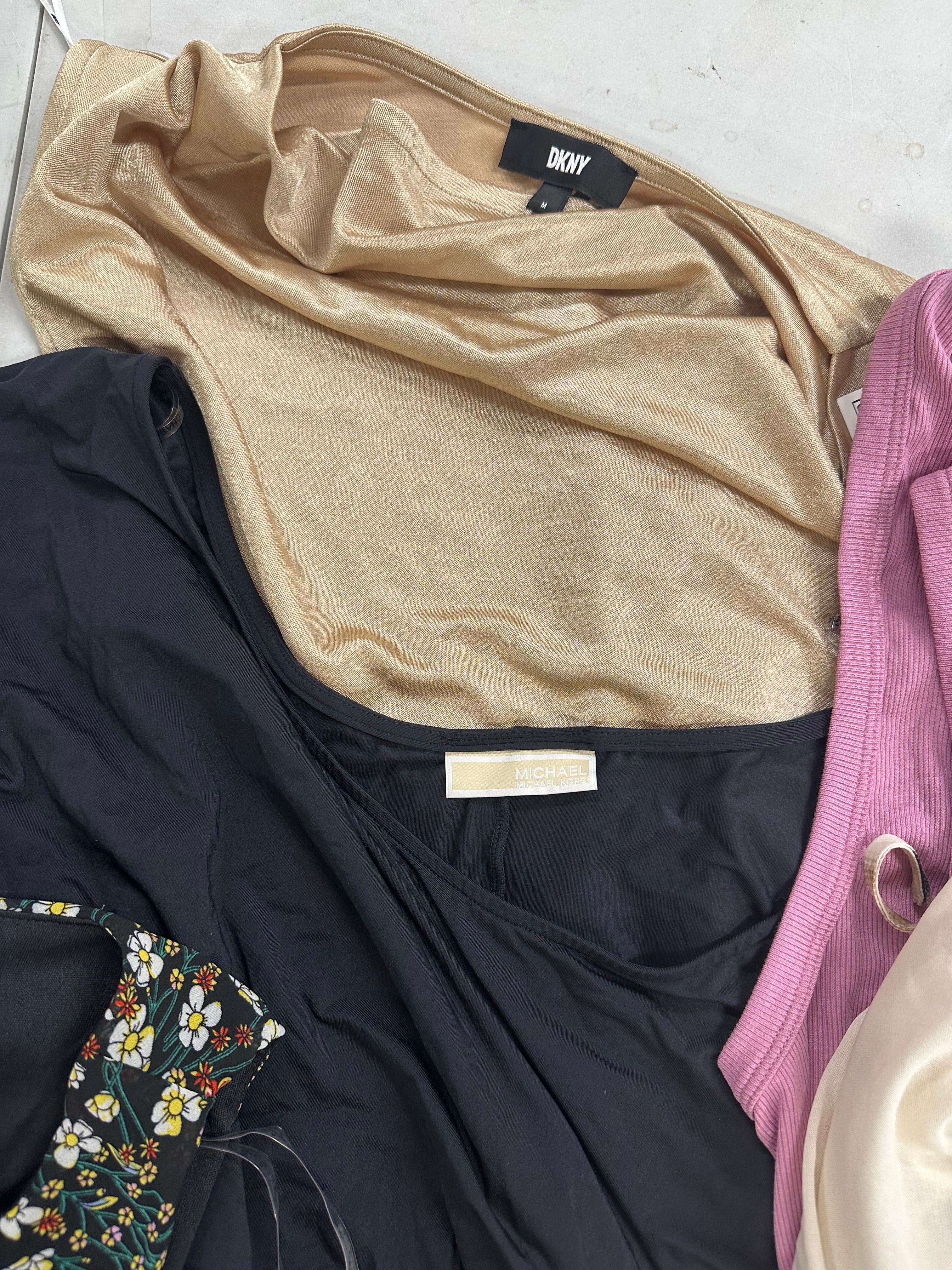 Women's Clothing Tops and Other Wholesale Lot, MICHAEL KORS, CALVIN KLEIN, DKNY, REEBOK, NY COLLECTION and more, 14 items, Shelf Pulls, MSRP $888