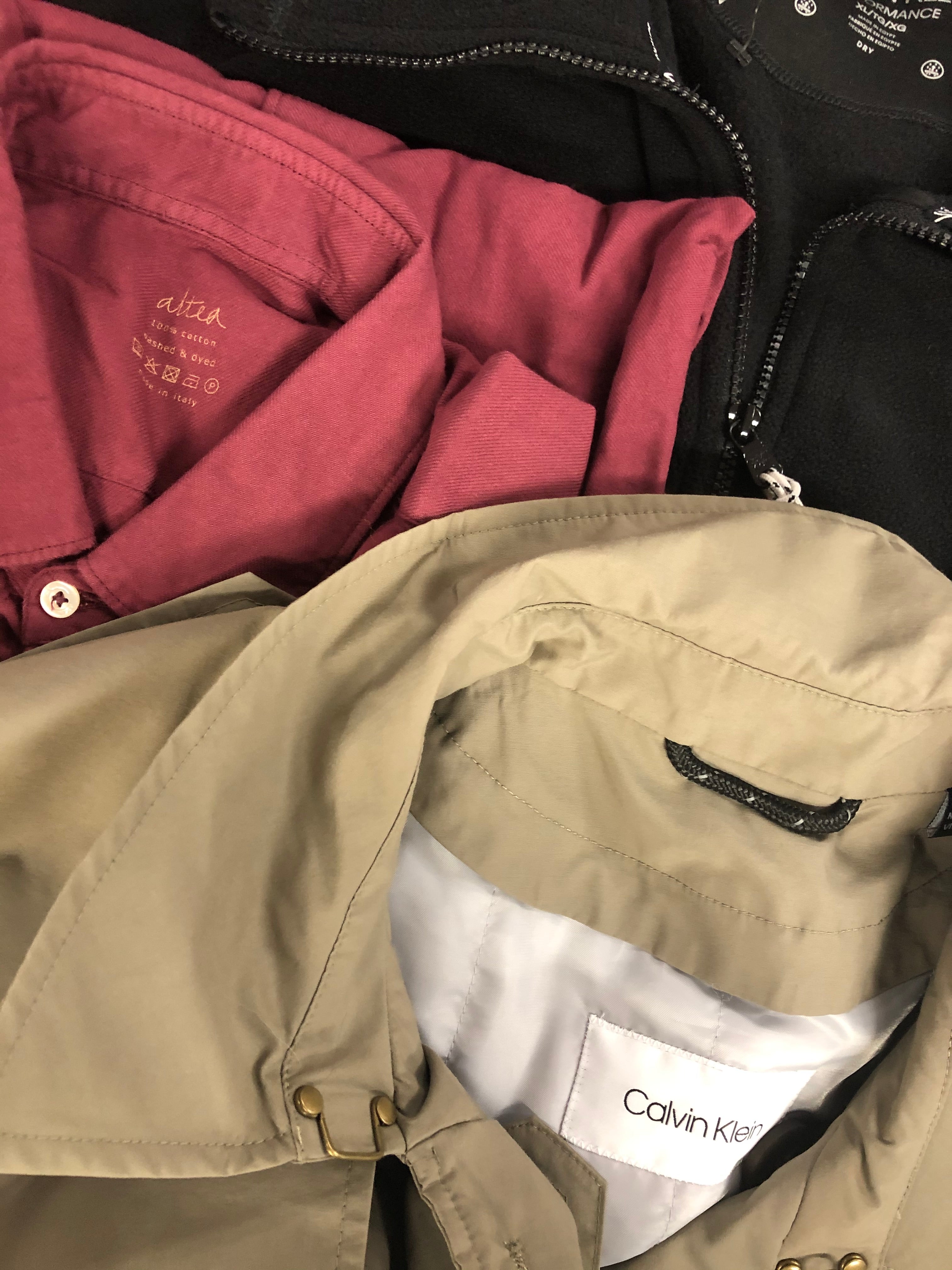 Men's Clothing Assorted Wholesale Lot, JUST CAVALLI, ALTEA, CALVIN KLEIN, KID DANGEROUS and more, 11 items, Shelf Pulls, MSRP $1,660