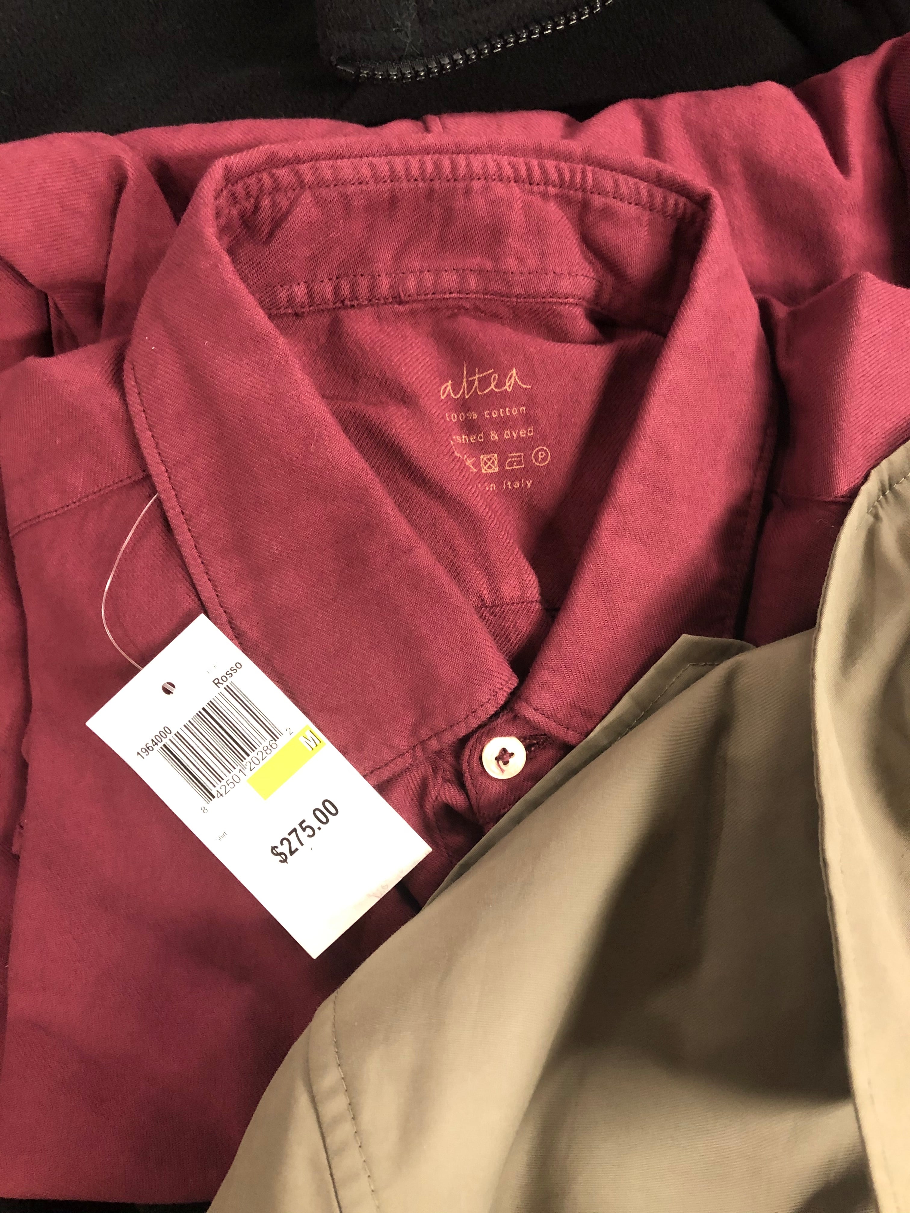 Men's Clothing Assorted Wholesale Lot, JUST CAVALLI, ALTEA, CALVIN KLEIN, KID DANGEROUS and more, 11 items, Shelf Pulls, MSRP $1,660