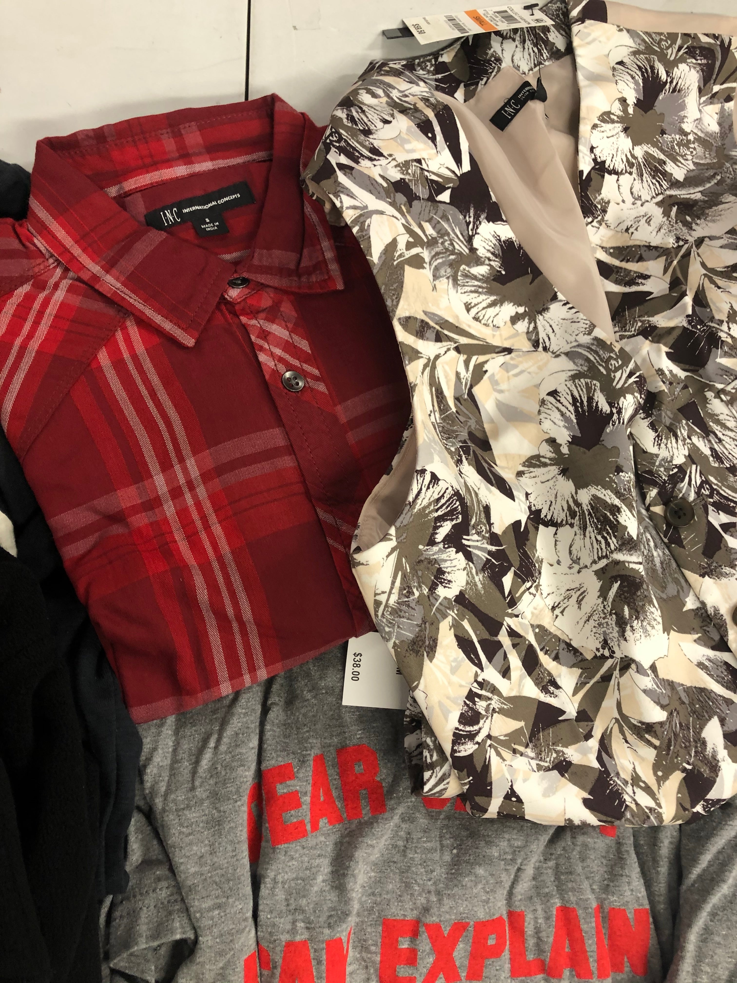 Men's Clothing Assorted Wholesale Lot, JUST CAVALLI, ALTEA, CALVIN KLEIN, KID DANGEROUS and more, 11 items, Shelf Pulls, MSRP $1,660