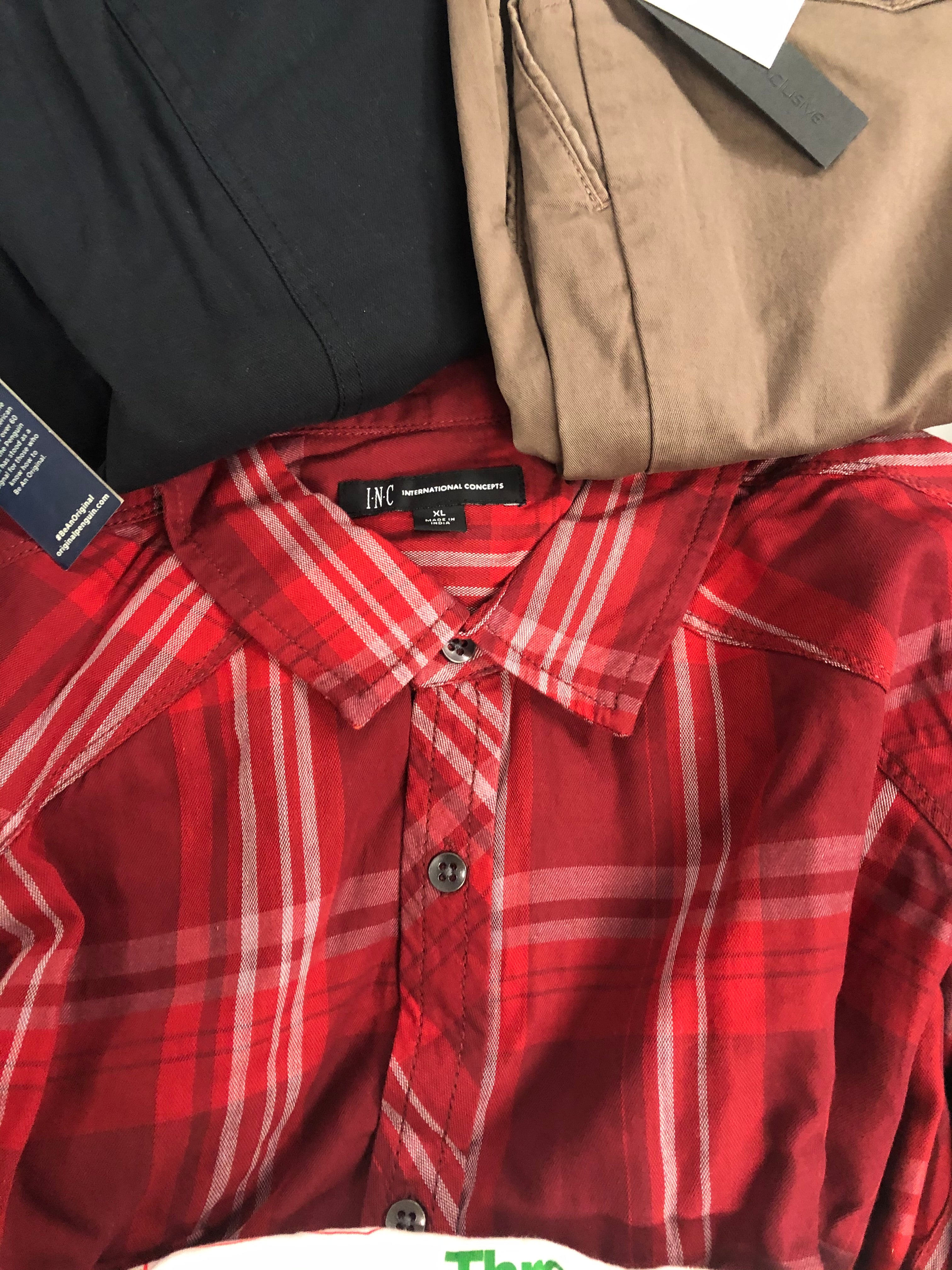Men's Clothing Wholesale Lot, ALTEA, PENFIELD, TOMMY HILFIGER, KENNETH COLE, KID DANGEROUS, ORIGINAL PENGUIN and more, 15 items, Shelf Pulls, MSRP $1,560