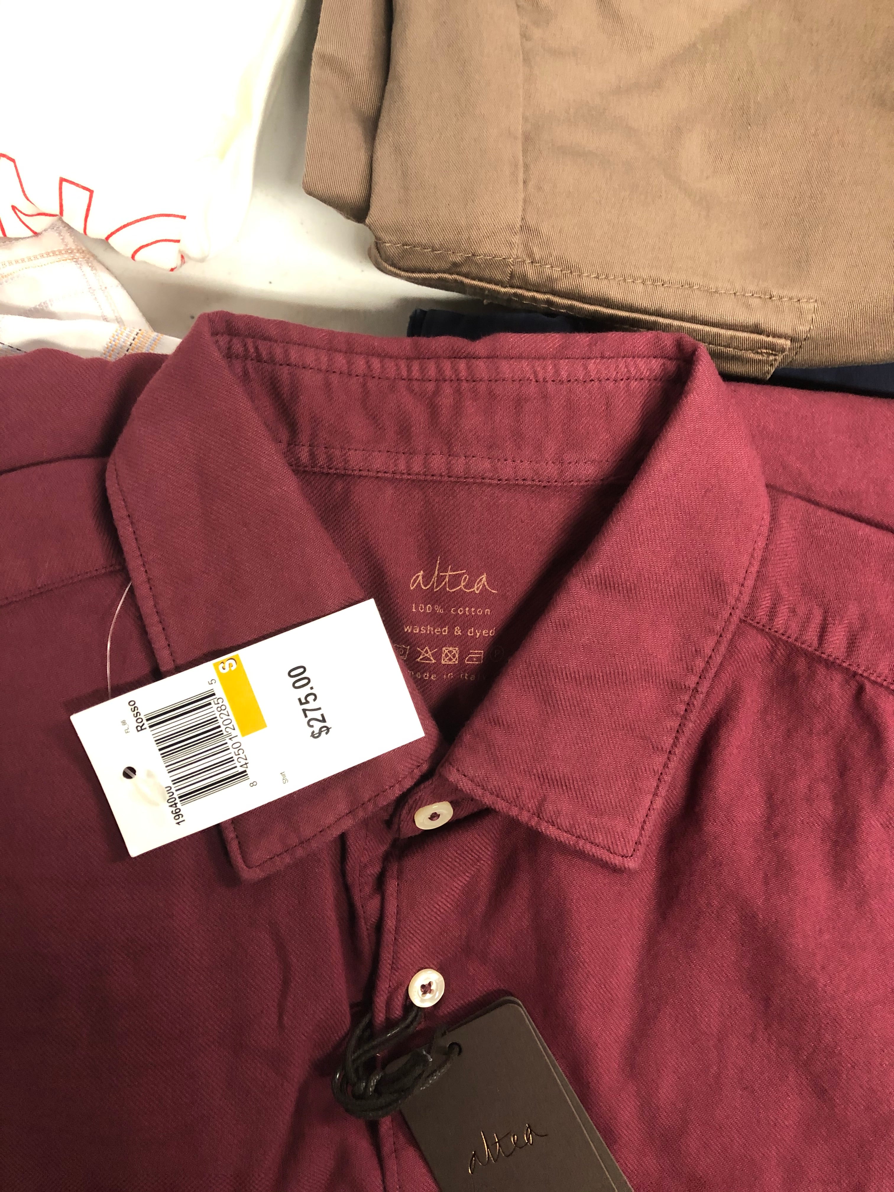Men's Clothing Wholesale Lot, ALTEA, PENFIELD, TOMMY HILFIGER, KENNETH COLE, KID DANGEROUS, ORIGINAL PENGUIN and more, 15 items, Shelf Pulls, MSRP $1,560