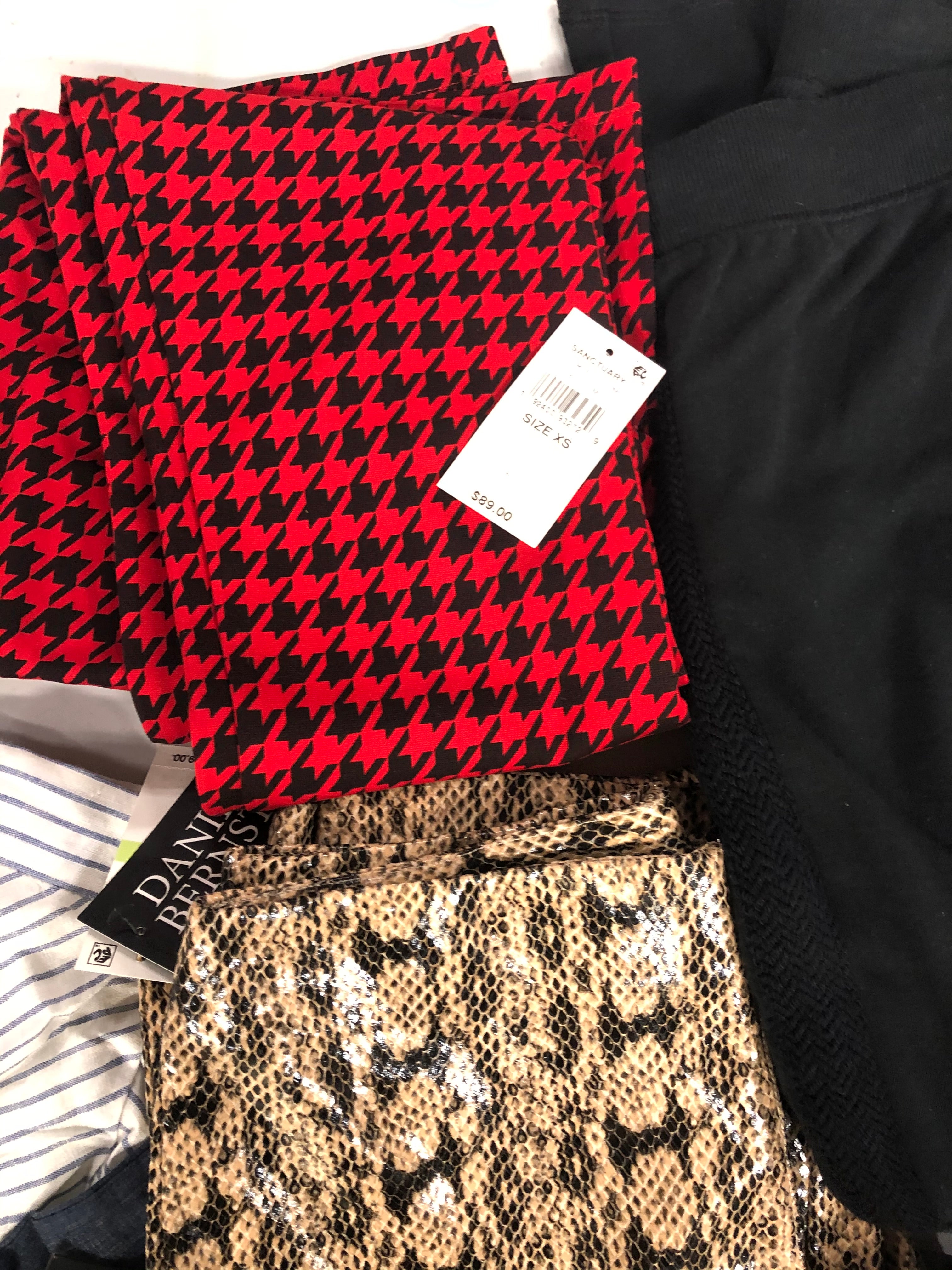 Women's Clothing Bottom Wholesale Lot, JOE'S, TOMMY HILFIGER, HUDSON, SANCTUARY and more, 13 items, Shelf Pulls, MSRP $1,180