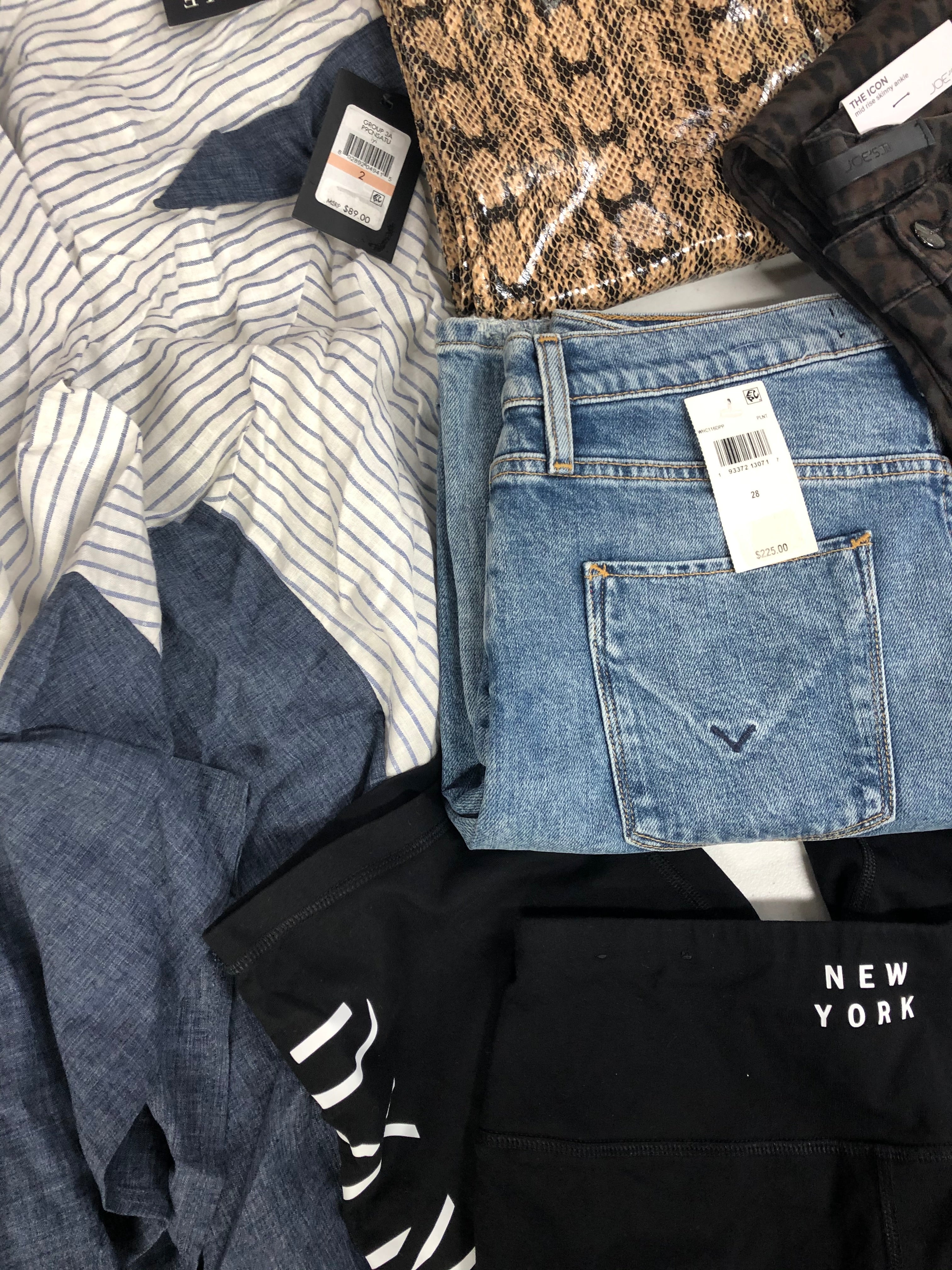 Women's Clothing Bottom Wholesale Lot, JOE'S, TOMMY HILFIGER, HUDSON, SANCTUARY and more, 13 items, Shelf Pulls, MSRP $1,180
