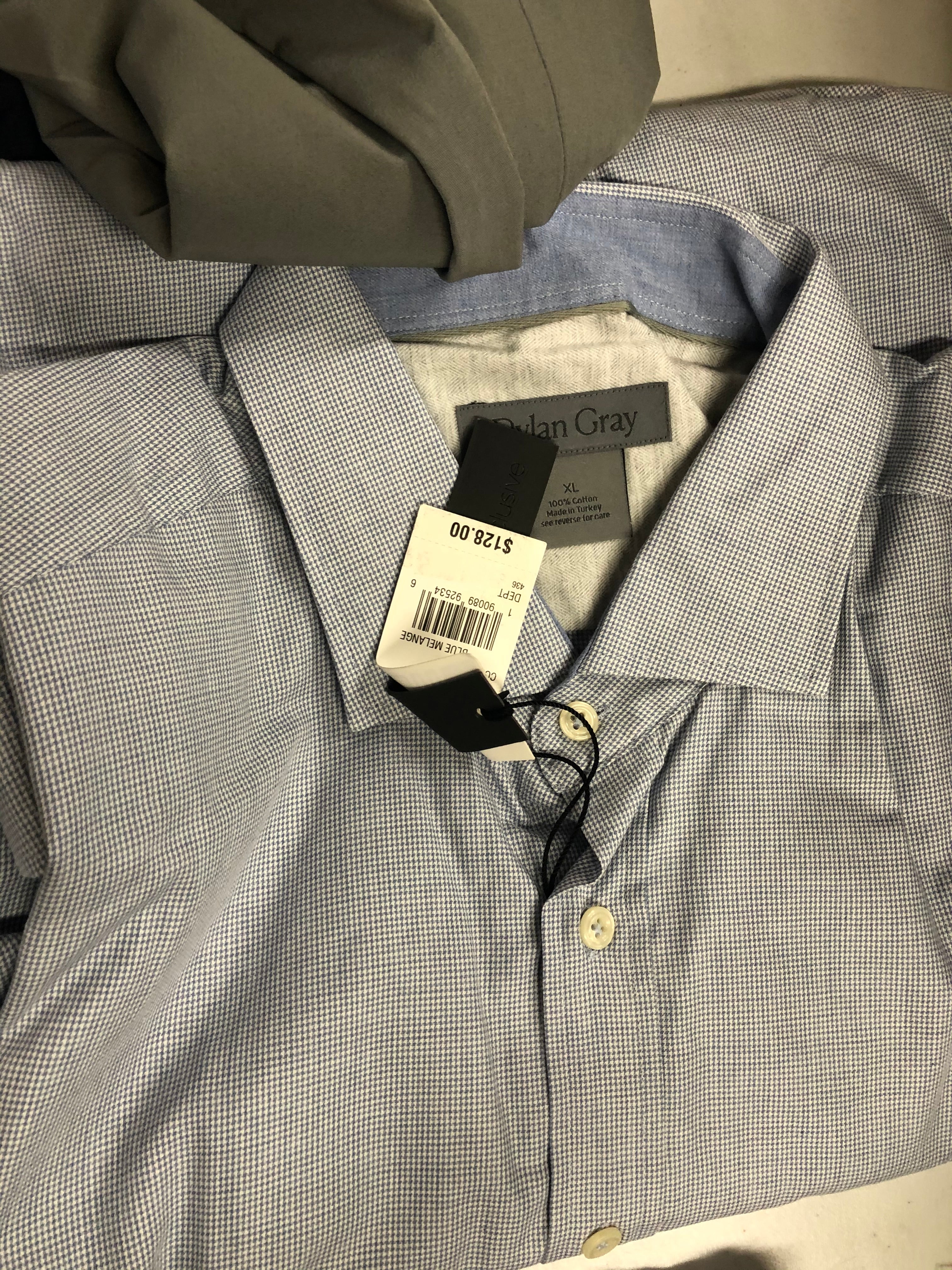 Men's Clothing Assorted Wholesale Lot, DKNY, NAUTICA, TALLIA, 1WEATHERPROOF, BUFFALO JEANS and more, 12 items, Shelf Pulls, MSRP $1,381