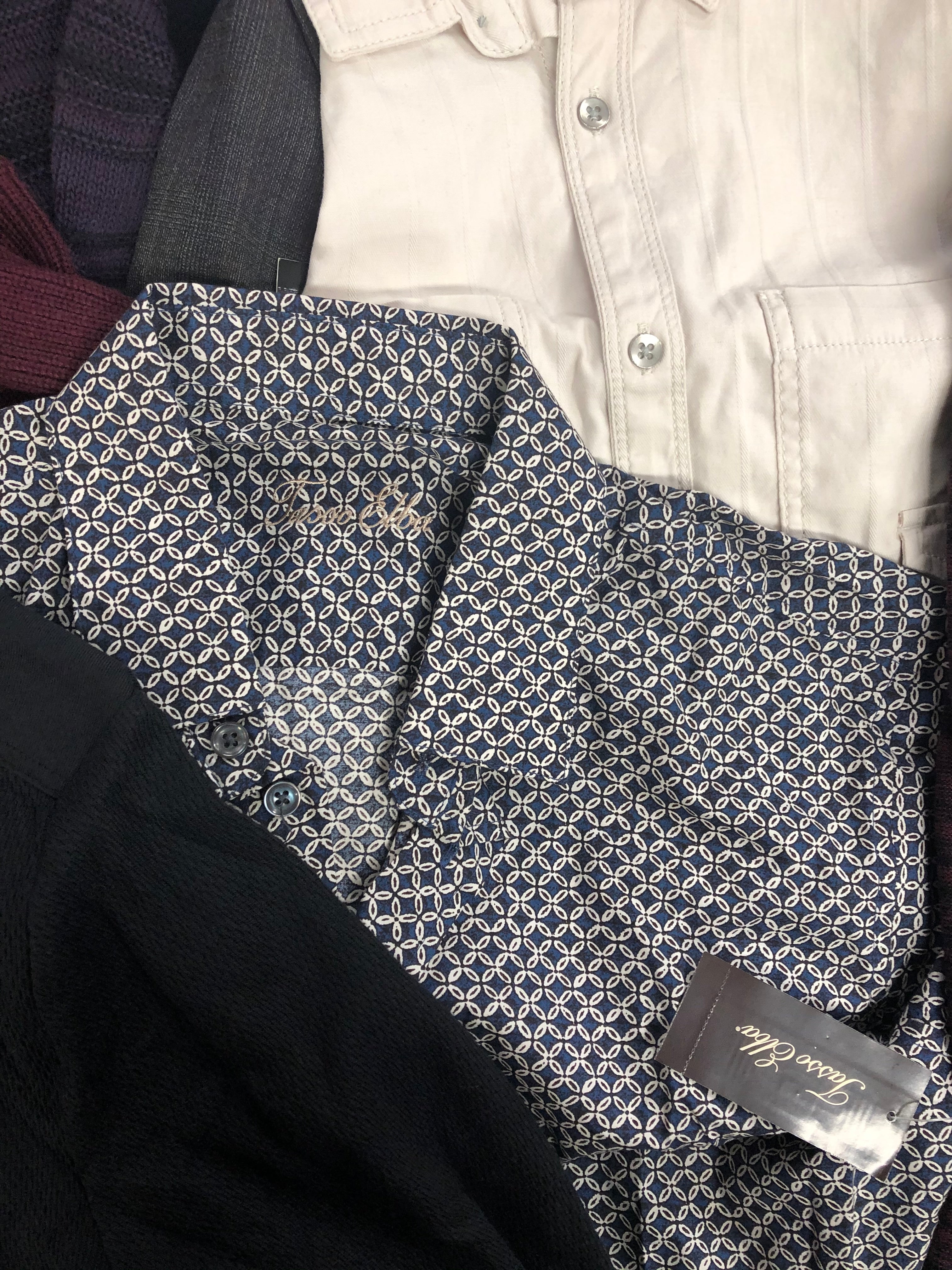 Men's Clothing Assorted Wholesale Lot, DKNY, CALVIN KLEIN, STEVE MADDEN, DYLAN GRAY, TASSO ELBA and more, 10 items, Shelf Pulls, MSRP $1,729