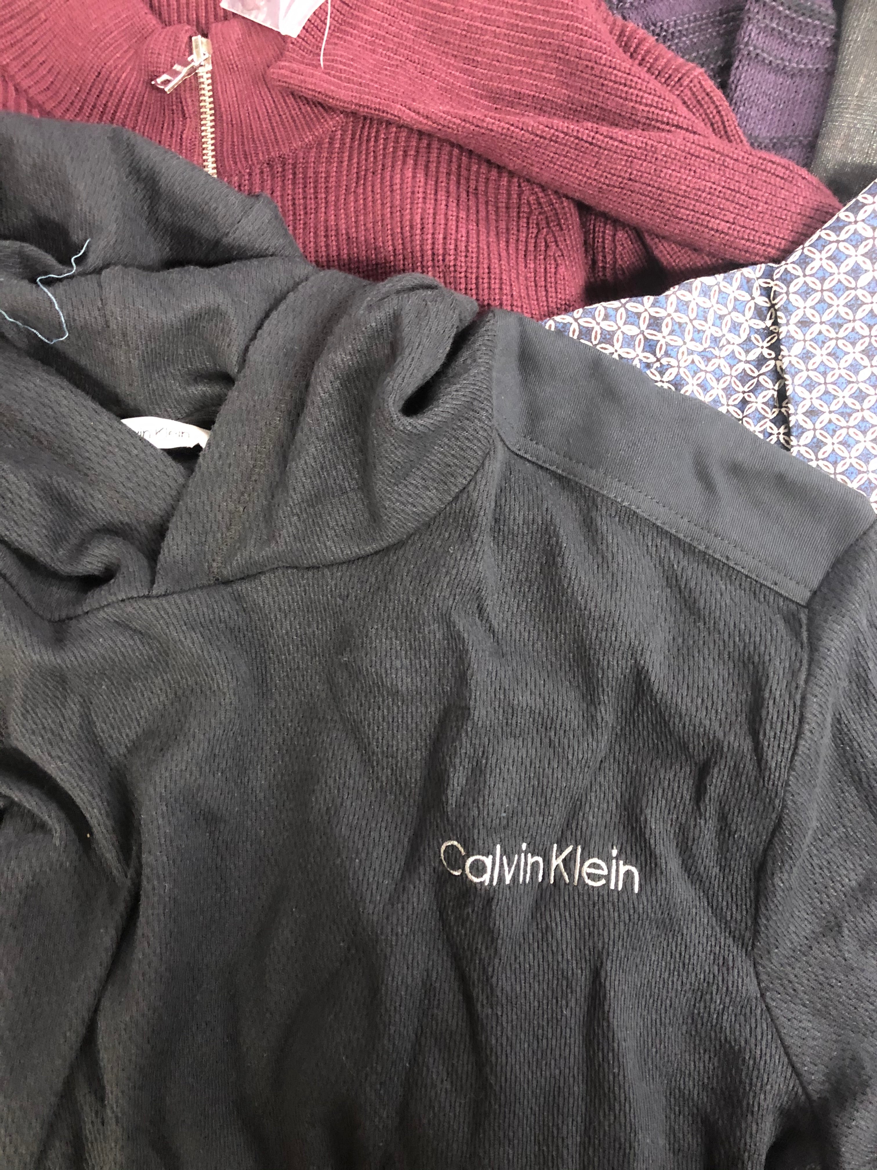 Men's Clothing Assorted Wholesale Lot, DKNY, CALVIN KLEIN, STEVE MADDEN, DYLAN GRAY, TASSO ELBA and more, 10 items, Shelf Pulls, MSRP $1,729