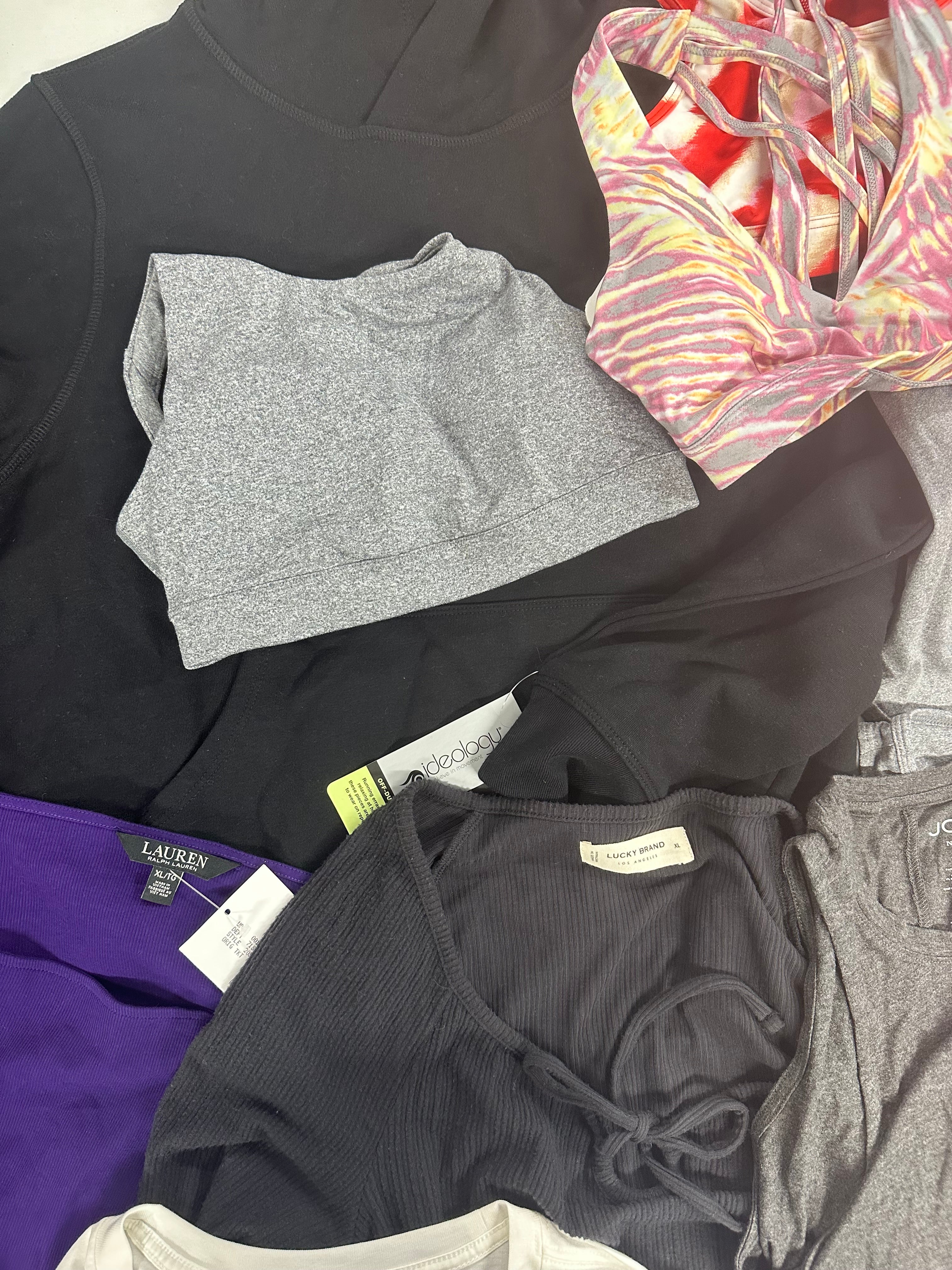Women's Clothing Tops Wholesale Lot, POLO RALPH LAUREN, LUCKY BRAND, COLUMBIA, IDEOLOGY, 19 items, Shelf Pulls, MSRP $534
