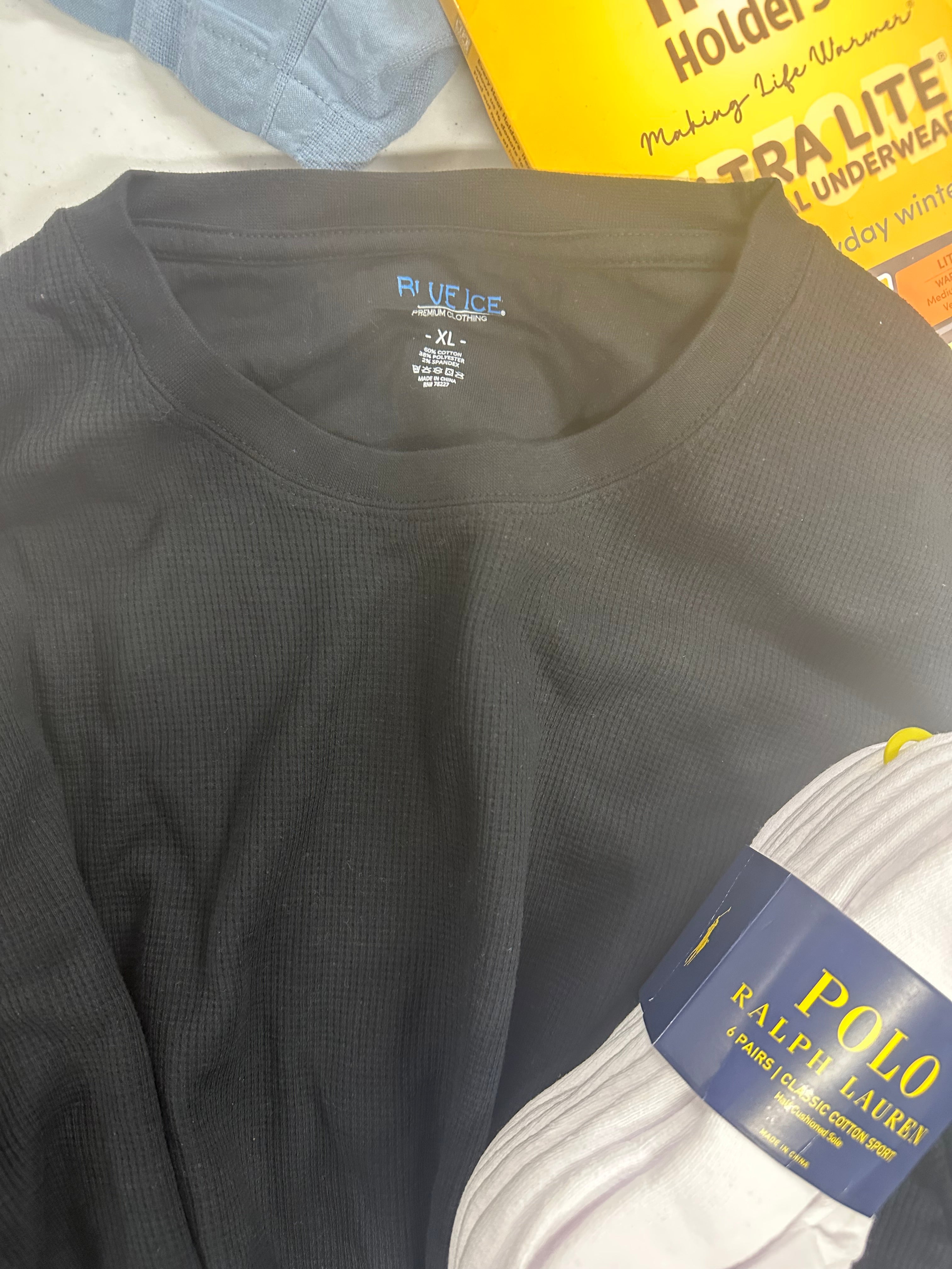 Men's Clothing Assorted Wholesale Lot, SPERRY, POLO RALPH LAUREN, AND NOW THIS, SUN + STONE, HEAT HOLDERS and more, 10 items, Shelf Pulls, MSRP $404